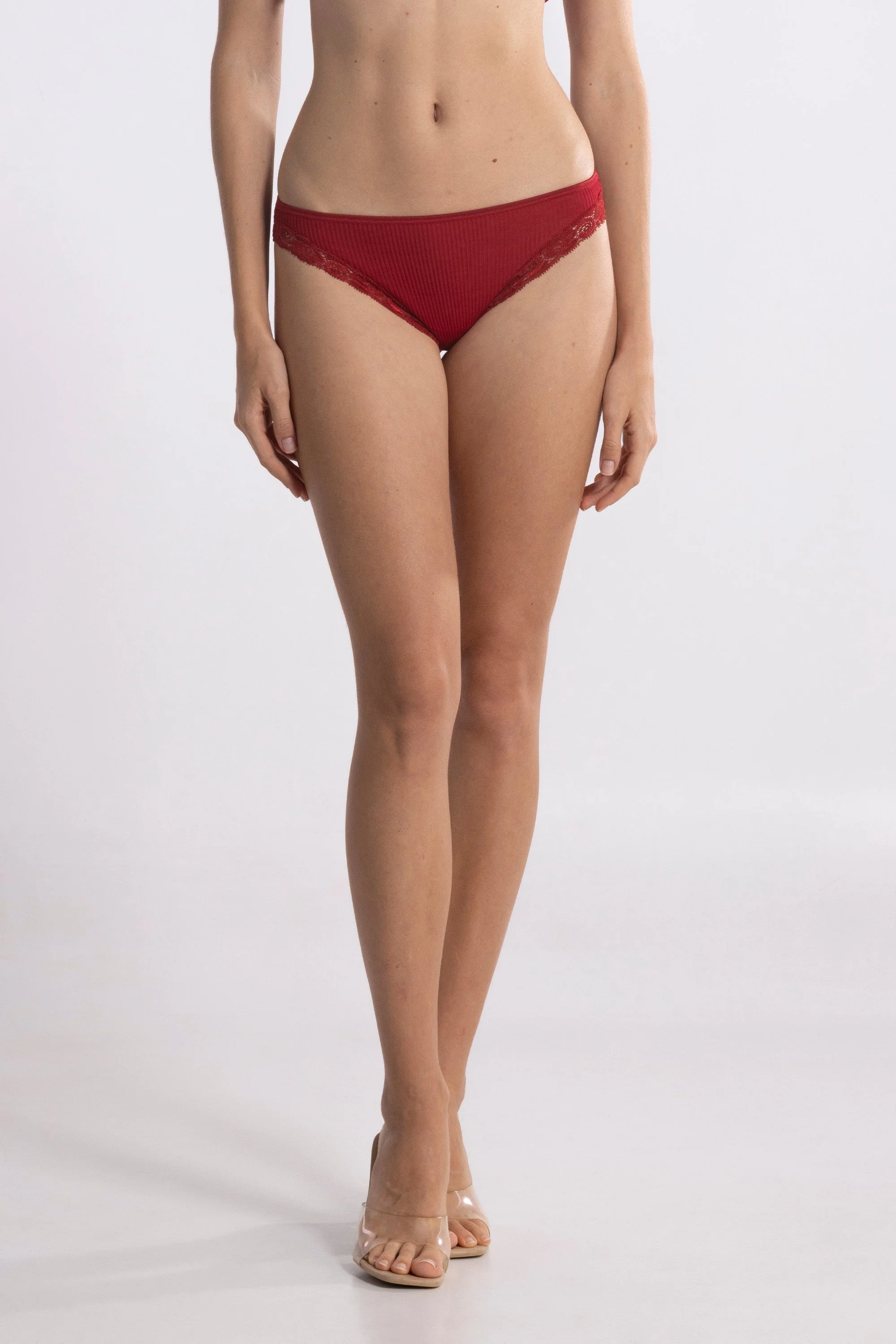 Filoscozia Mini low-rise Briefs with Leavers Lace 3411 - Image 3