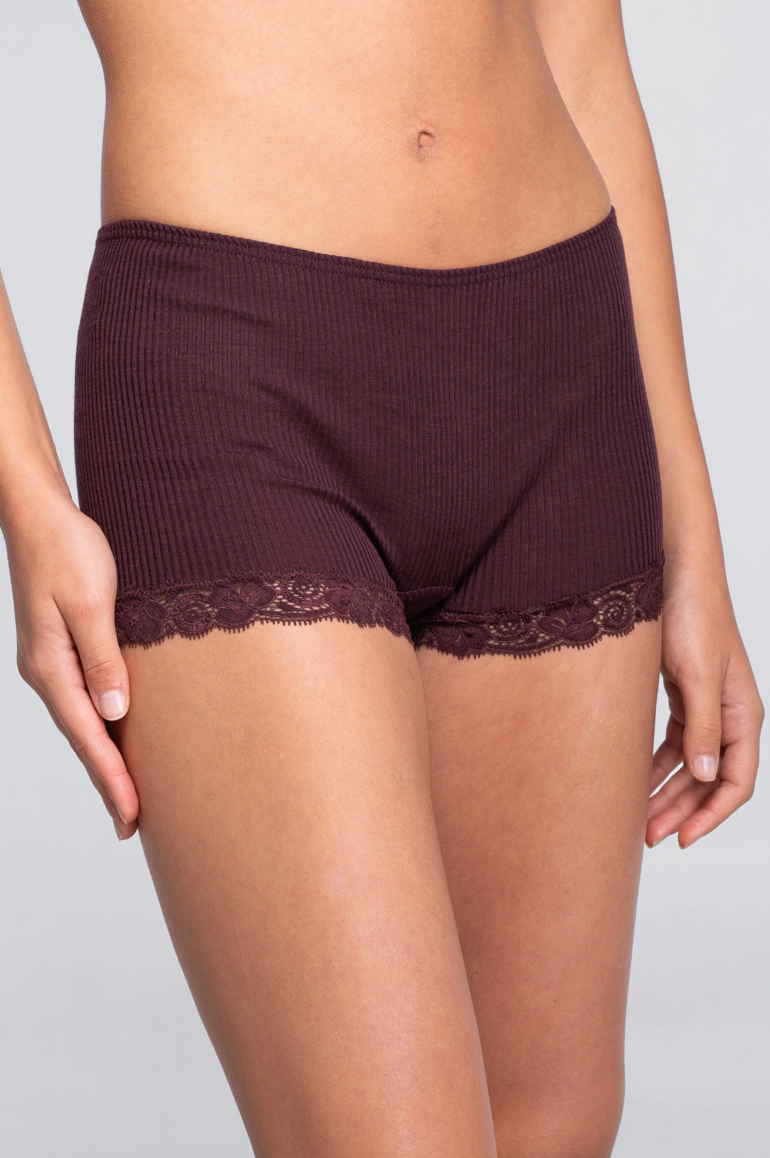 Wool and silk panties with leavers lace 3413 - Image 5