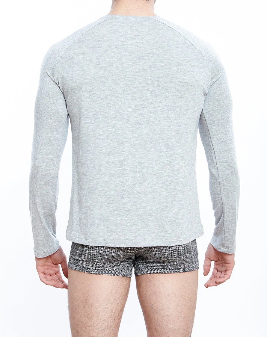 Long Sleeves Raglan round neck Micromodal 1580 - Image 2