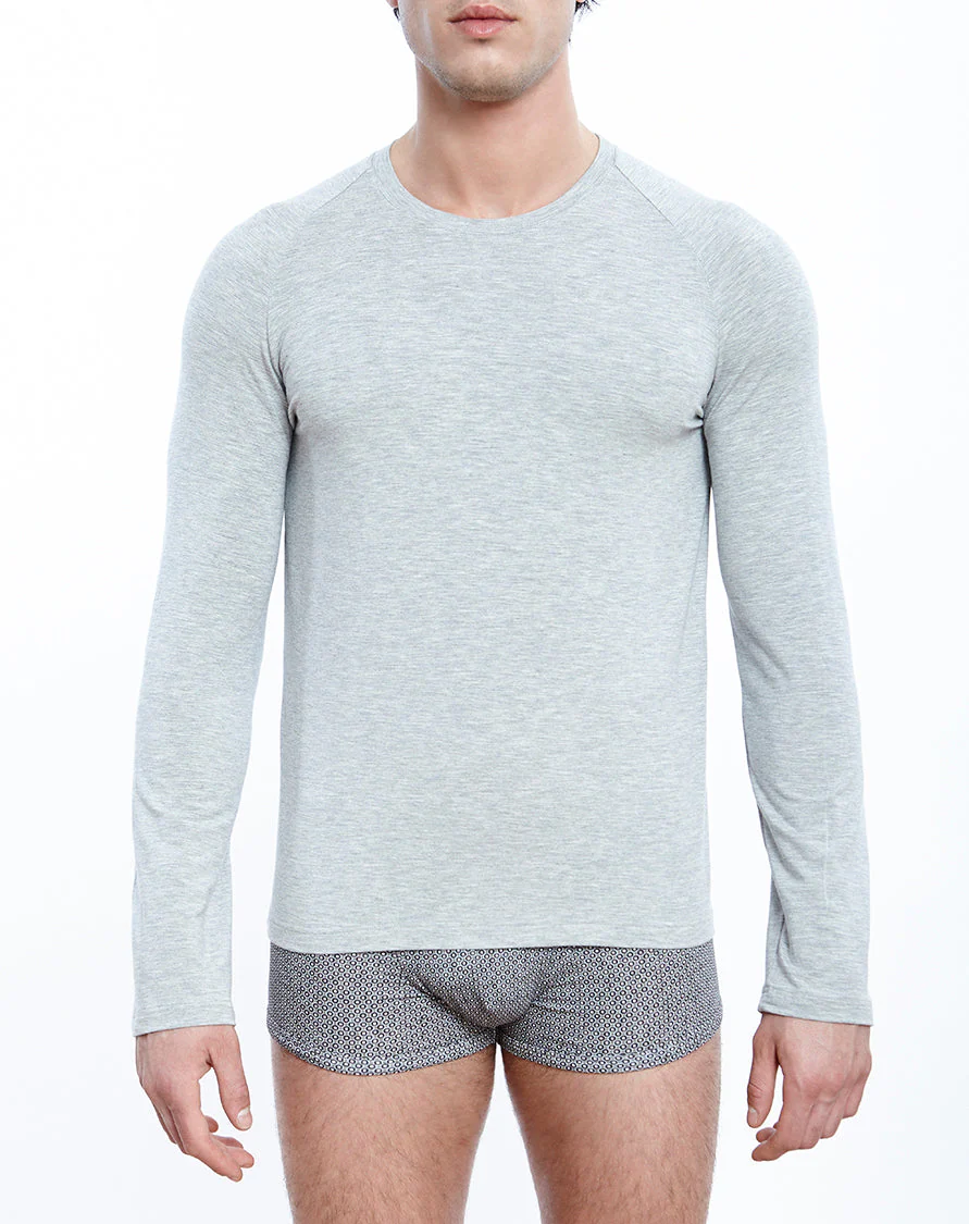 Long Sleeves Raglan round neck Micromodal 1580 - Image 3