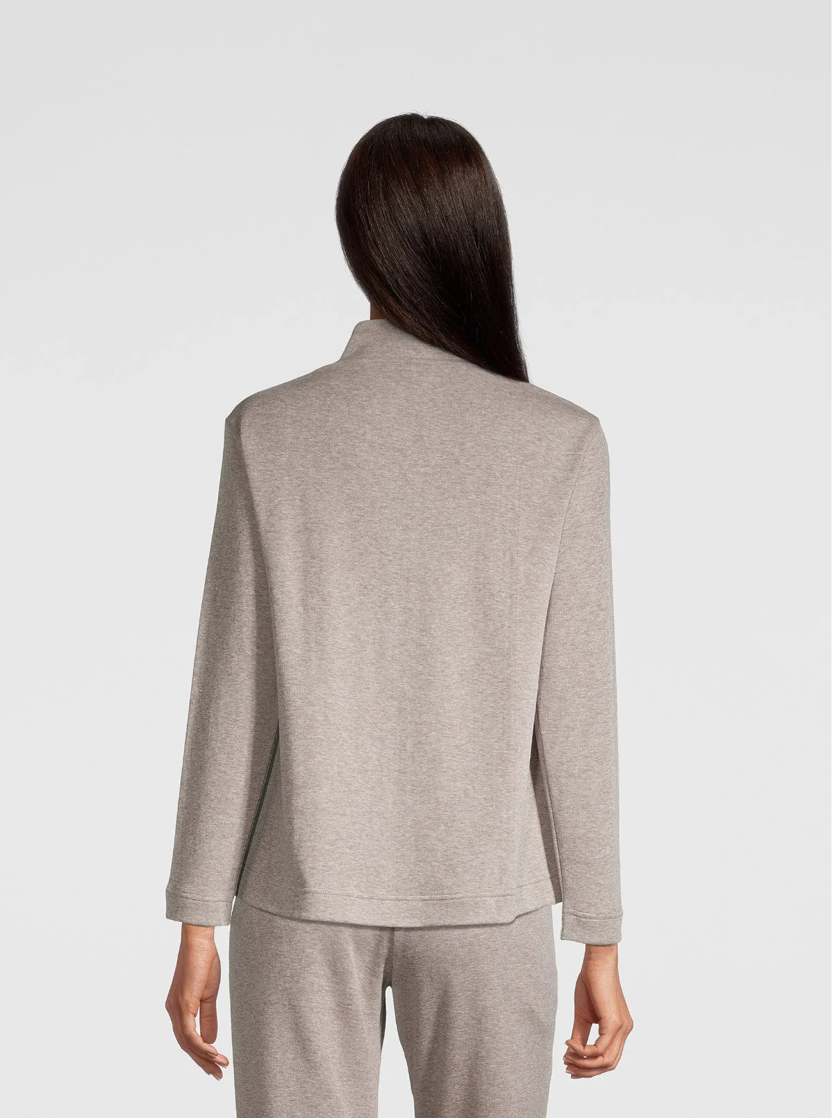 Jumper with zip in pure Makò Cotton 5901 - Image 5