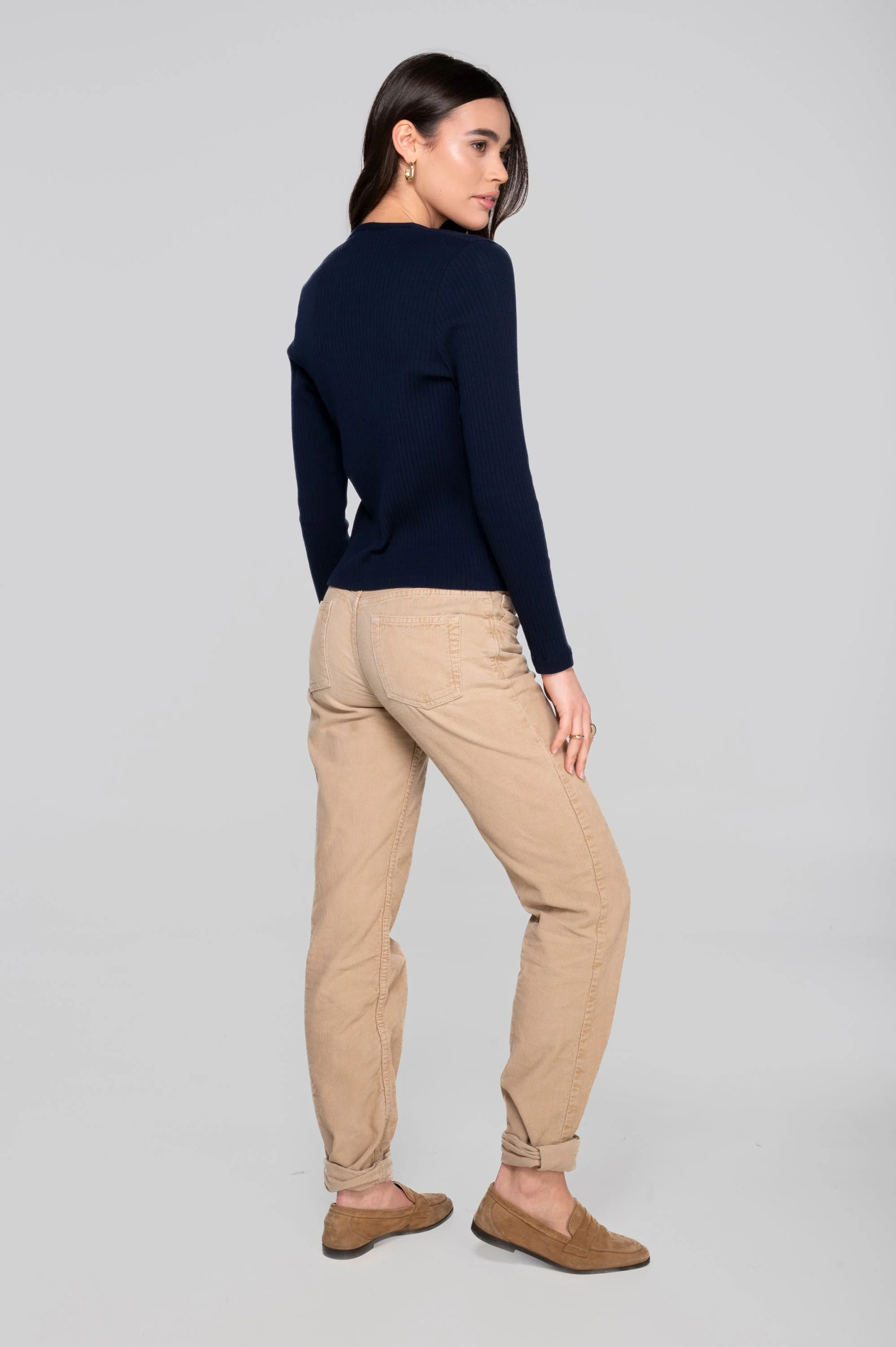Cotton long sleeves cardigan 7564 - Image 15
