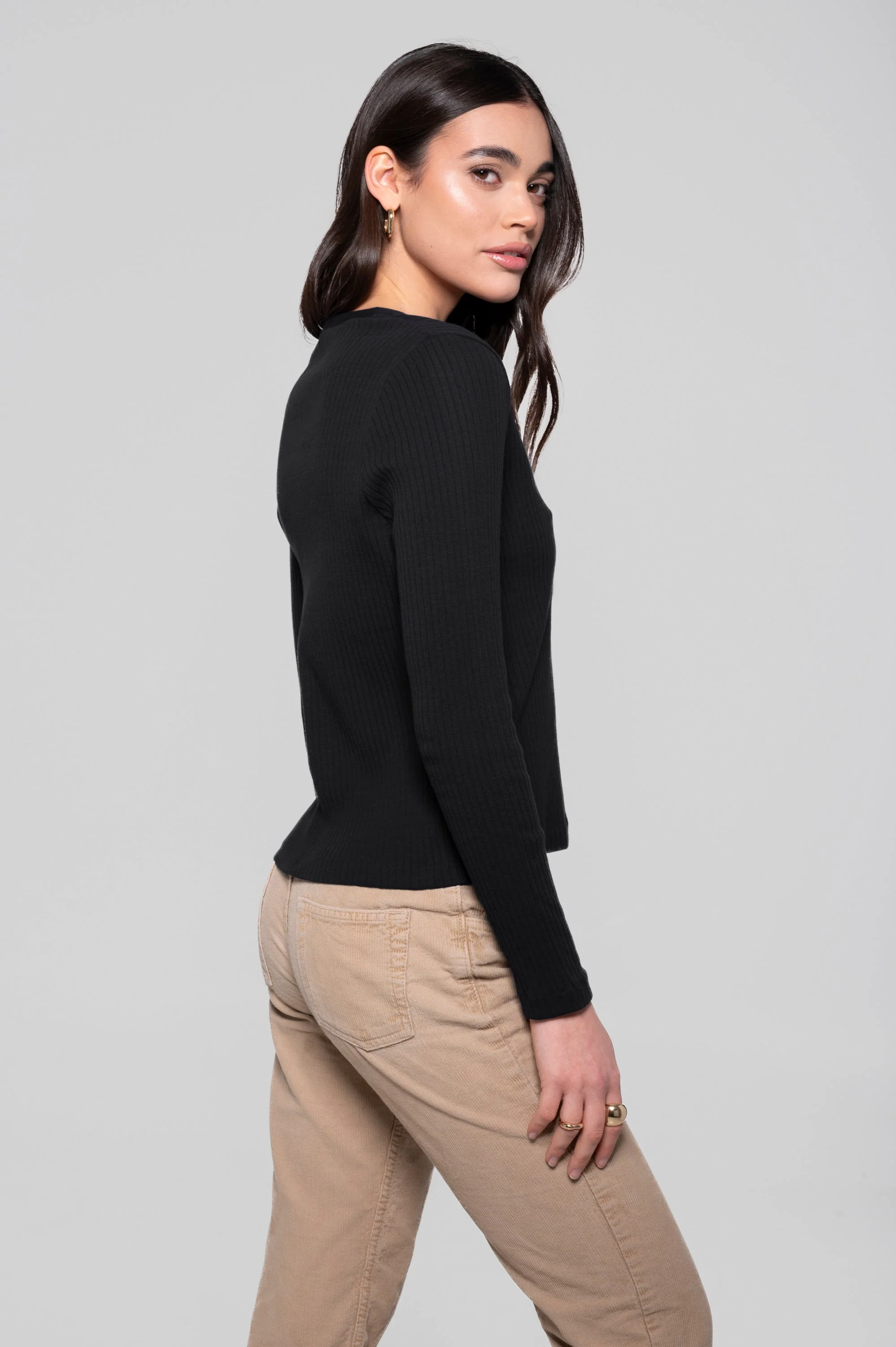 Cotton long sleeves cardigan 7564 - Image 7