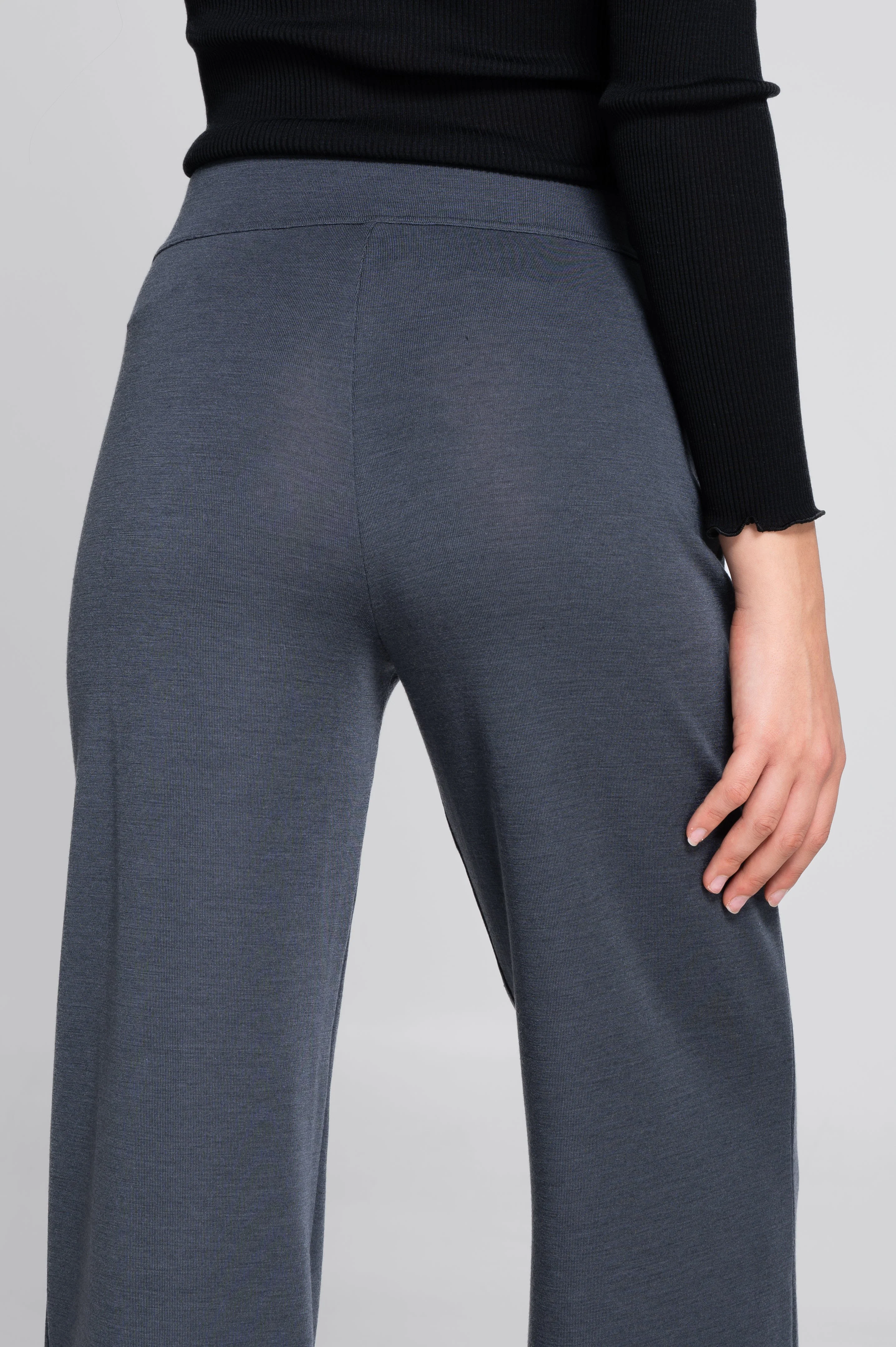 Wide-leg wool and silk trousers 5681 - Image 19