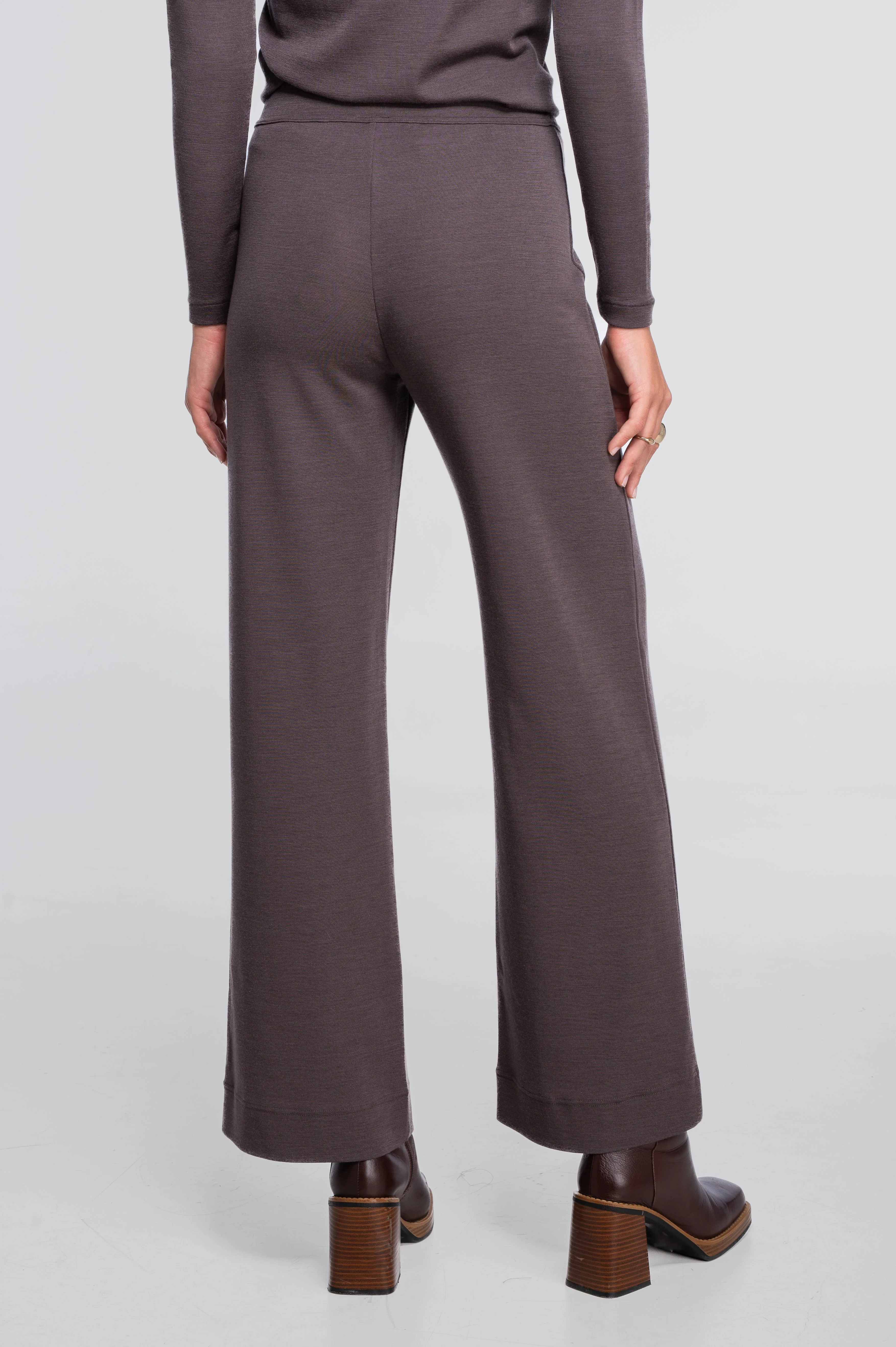Wide-leg wool and silk trousers 5681 - Image 24