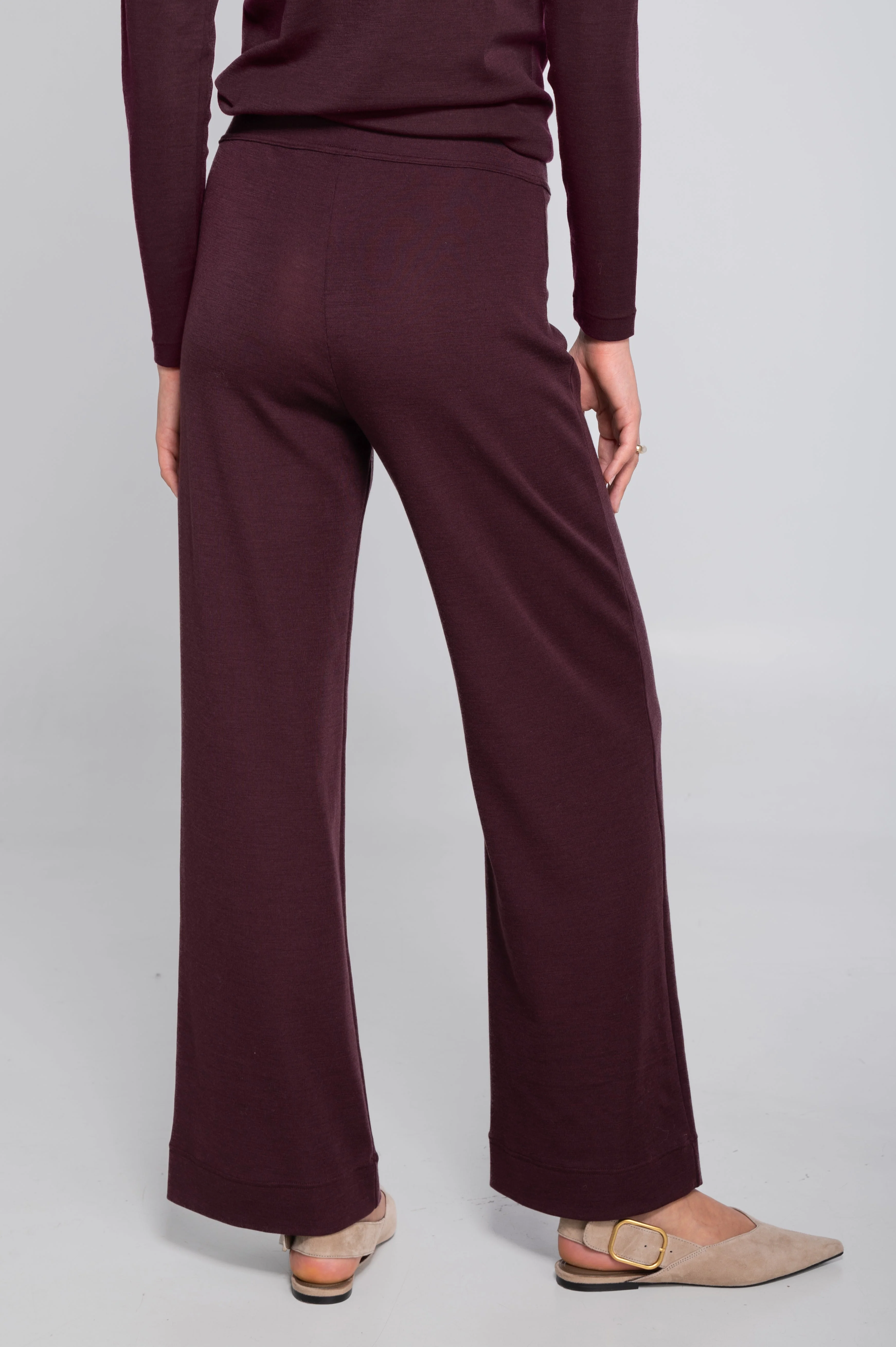Wide-leg wool and silk trousers 5681 - Image 39