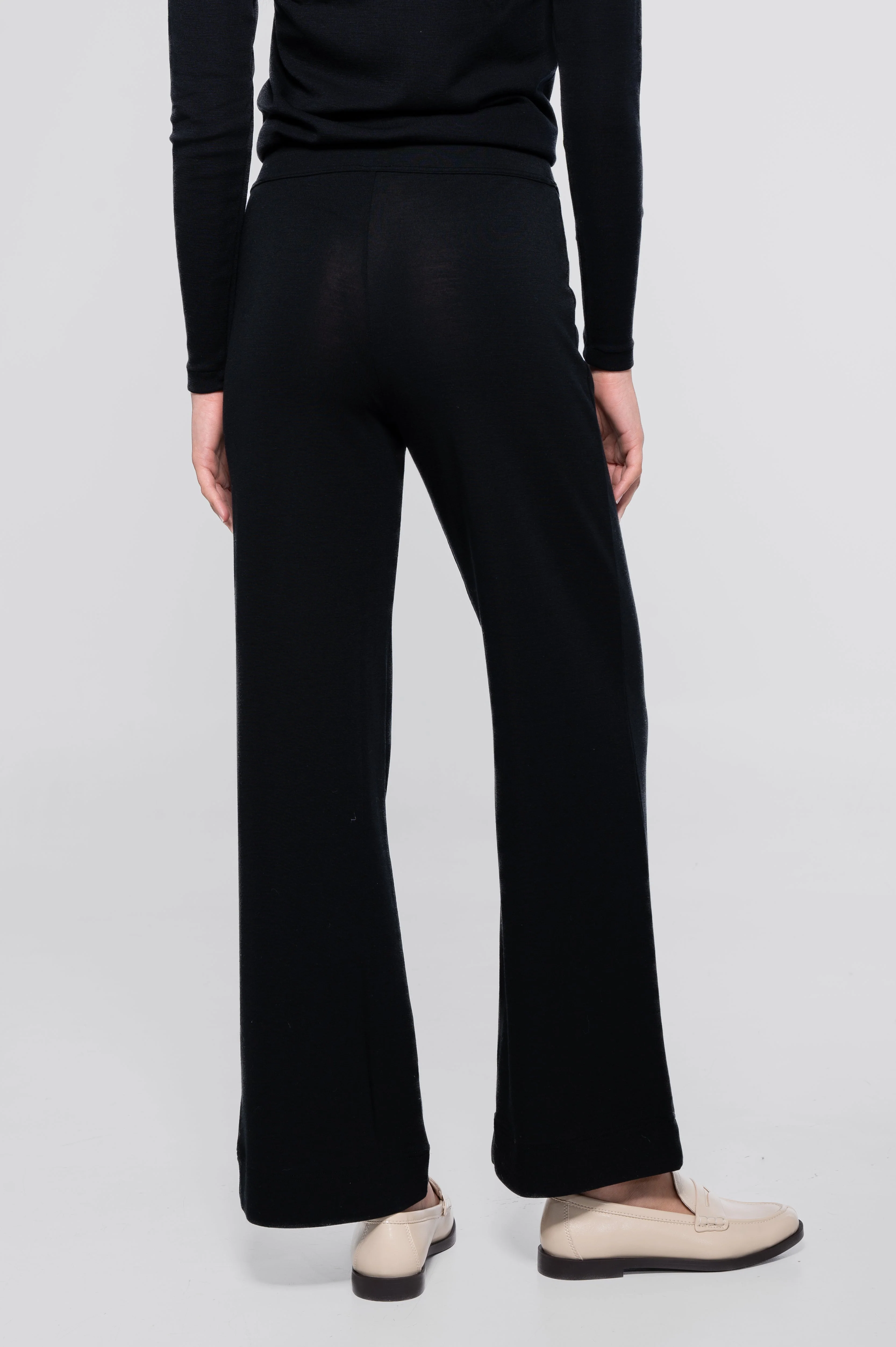 Wide-leg wool and silk trousers 5681 - Image 5