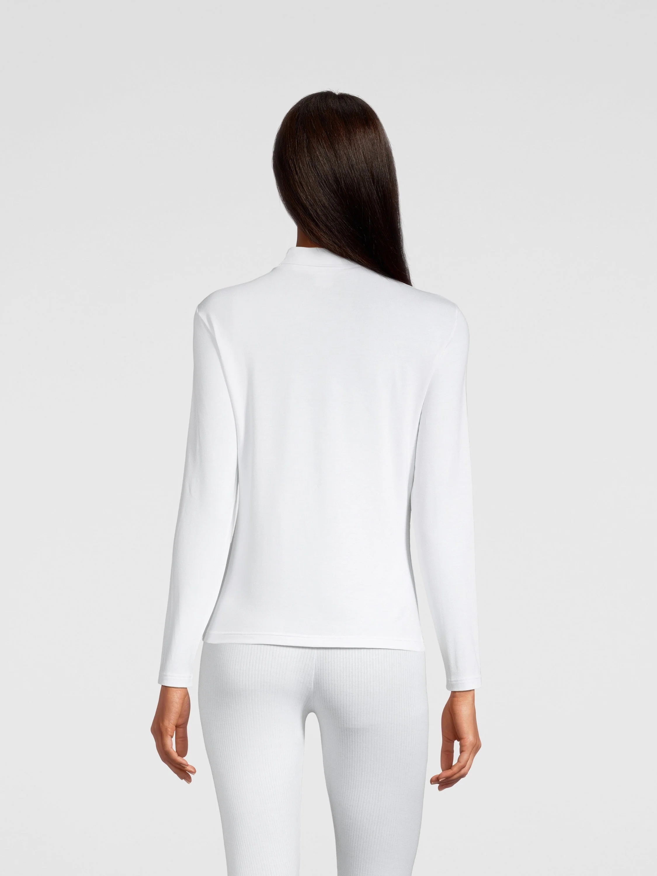 Ultralight Micromodal Long Sleeves High Neck Shirt 1207 - Image 3