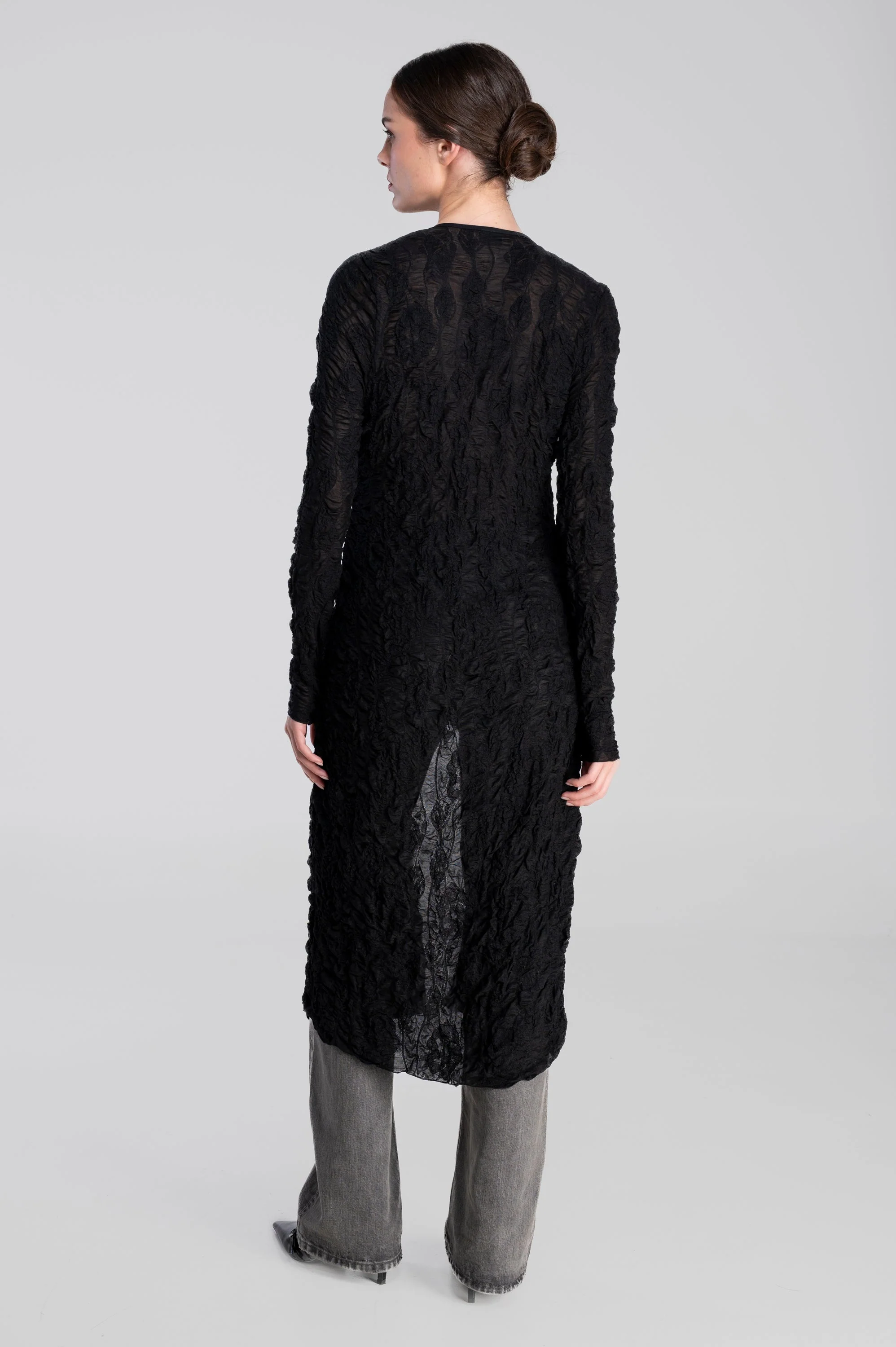 Long sleeves maxi cardigans 7450 - Image 3