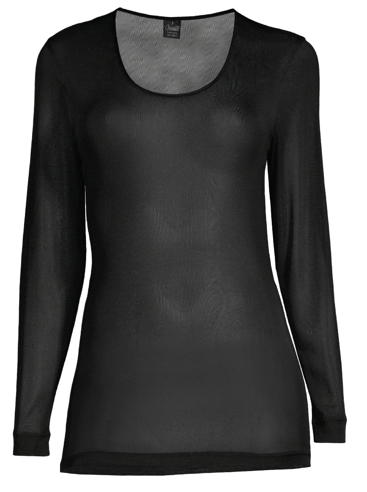 Longsleeves Pure Silk Shirt 4486 - Image 6
