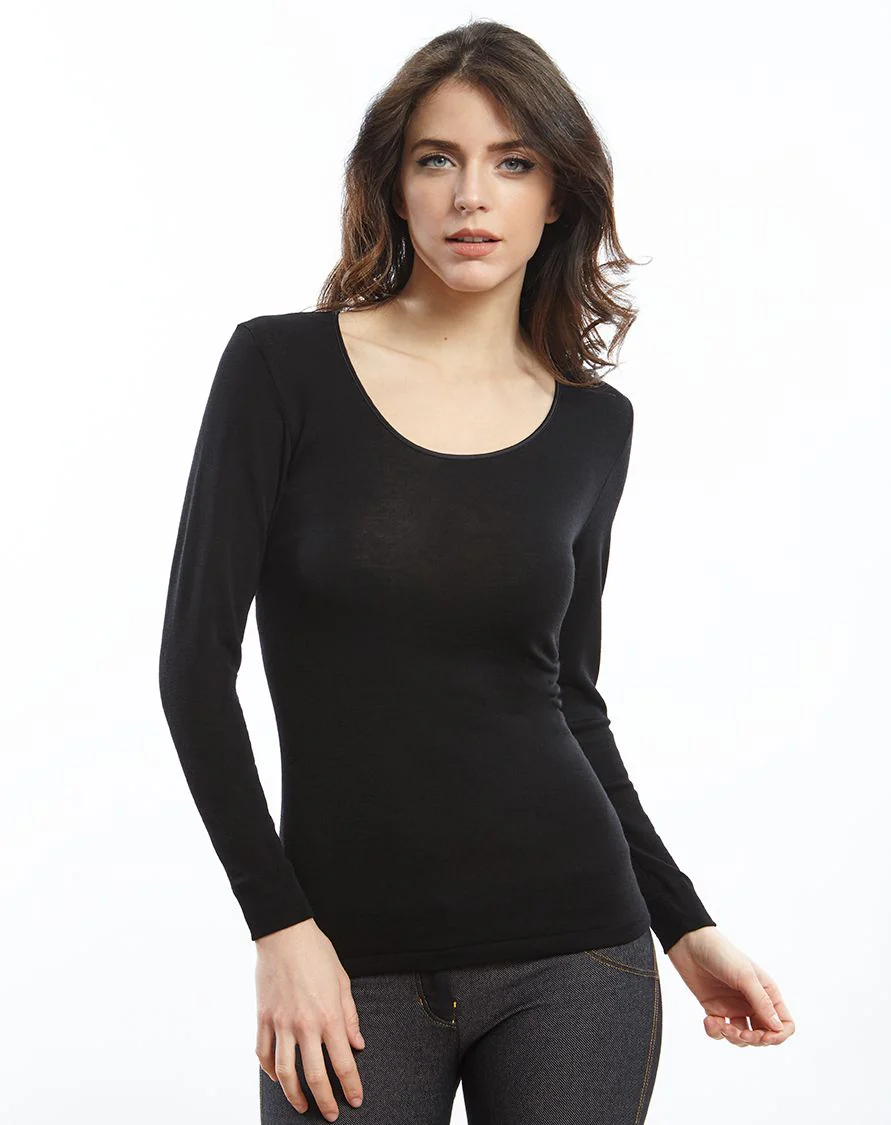 Longsleeves Woman70% Wool , 30% Silk 3436 - Image 2