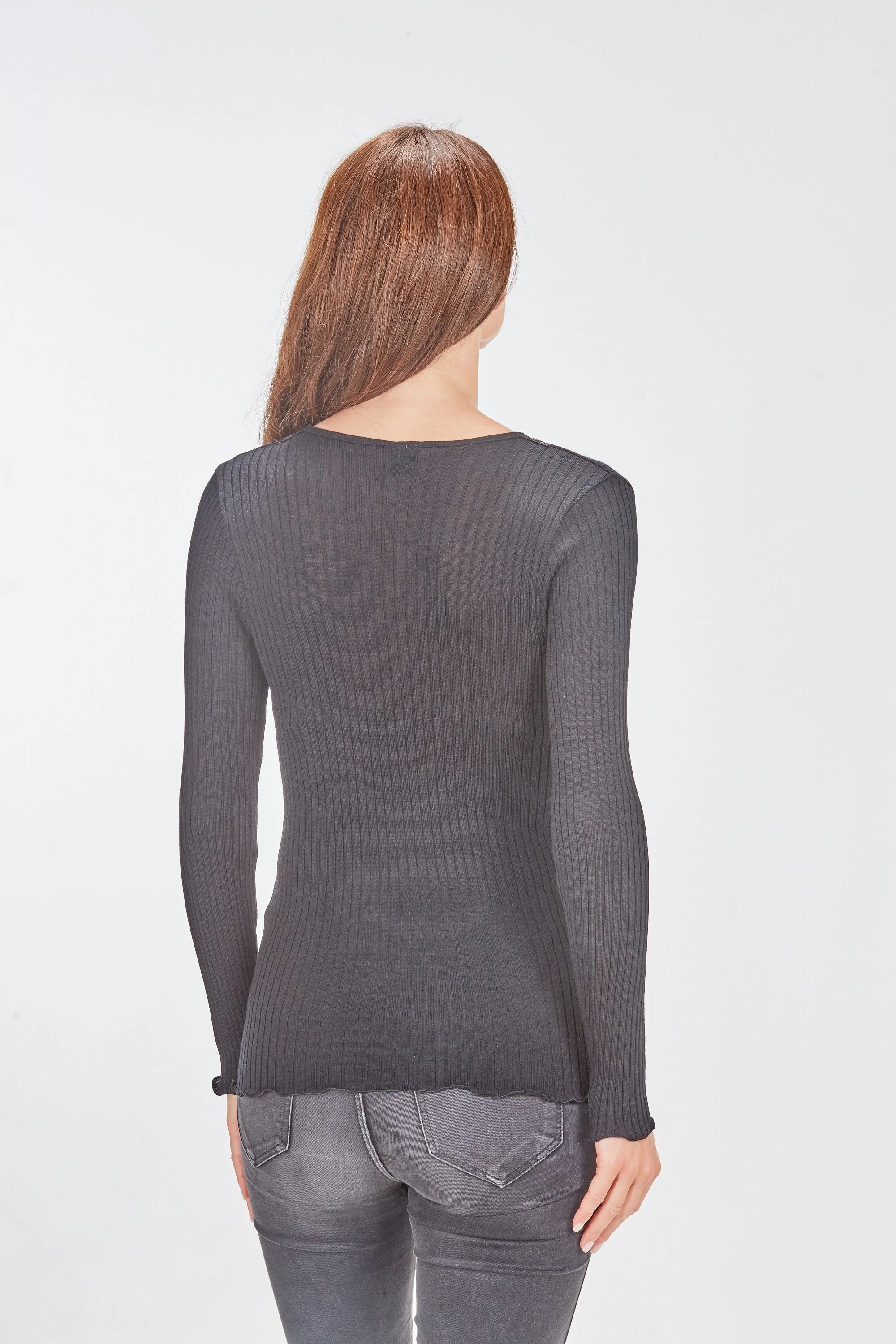 Longsleeves Woman Wool&Silk 5830 - Image 4
