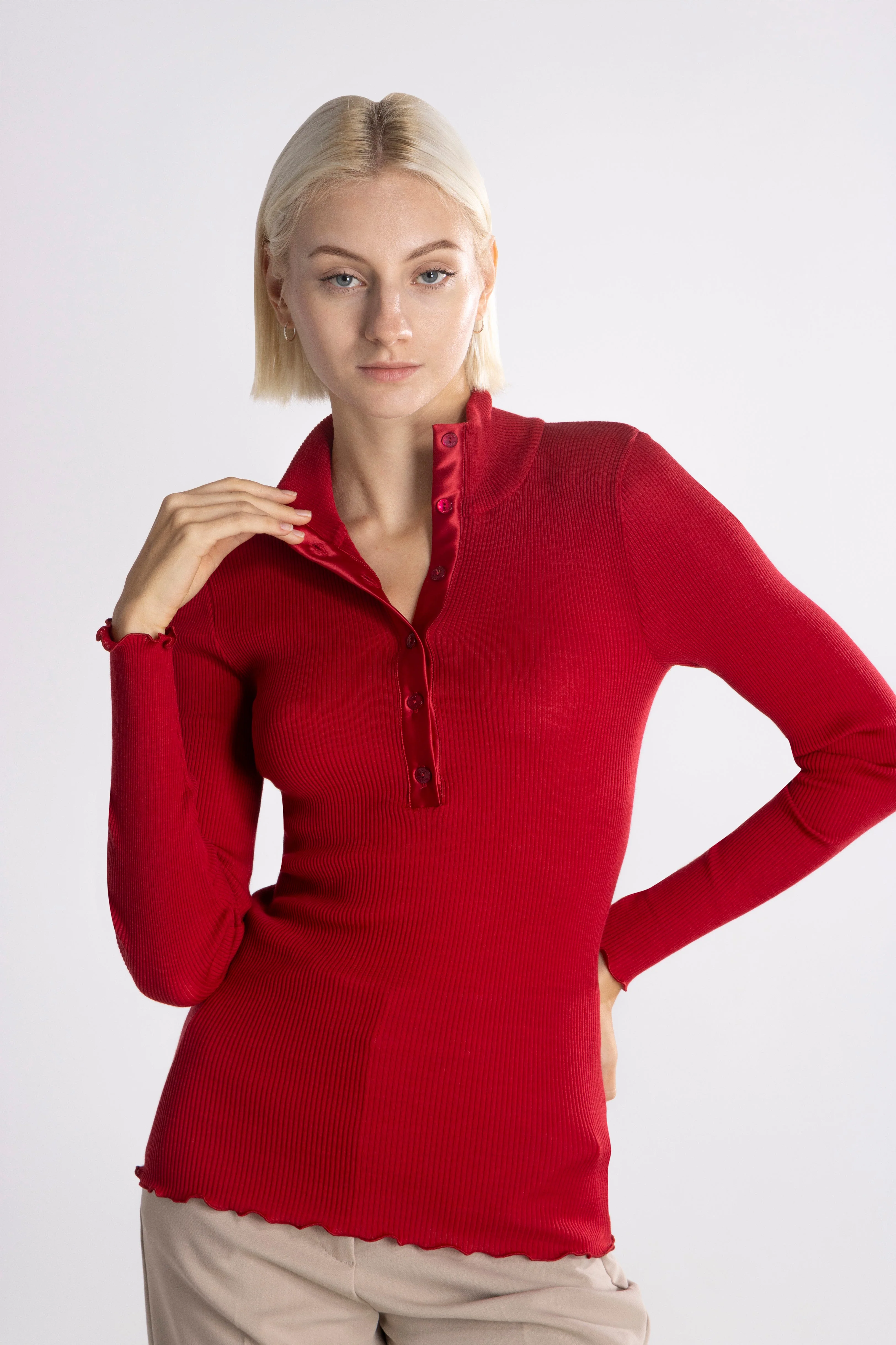 Longsleeves Woman70% Wool , 30% Silk 6347 - Image 13