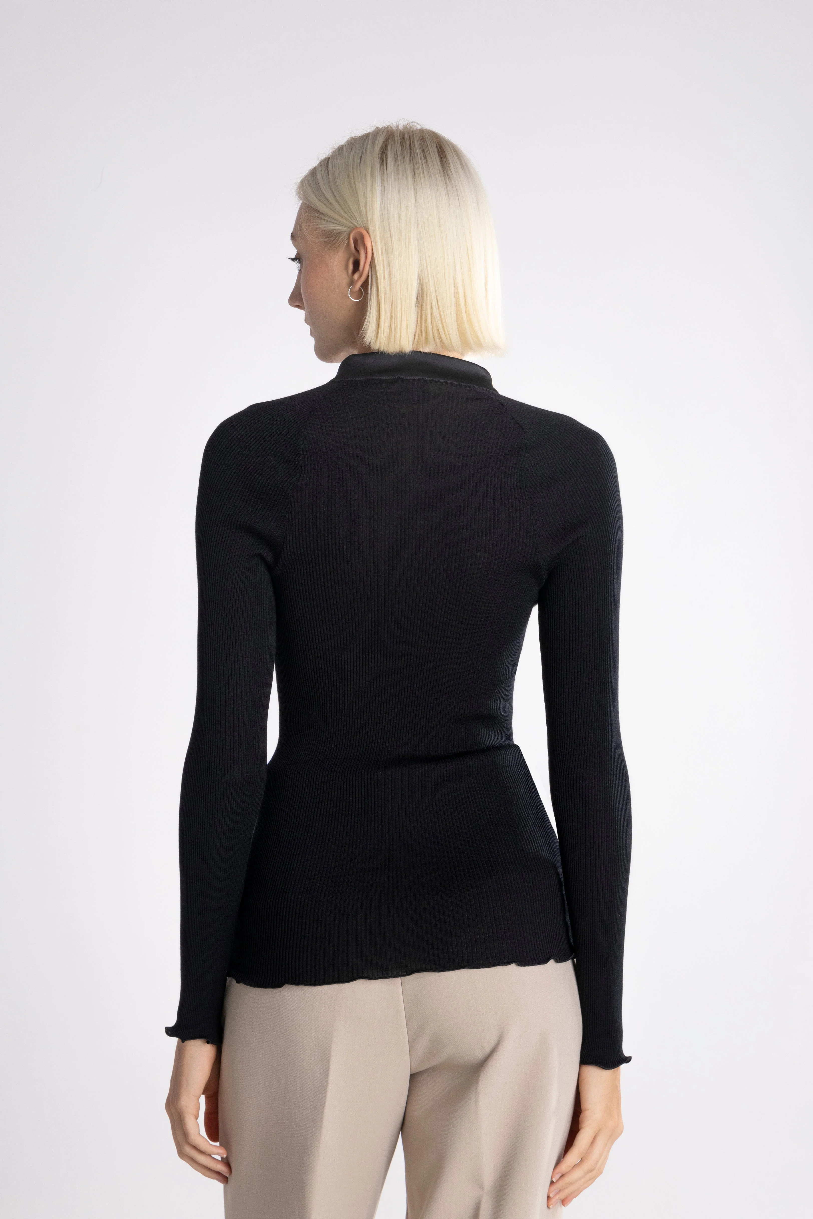 Longsleeves Woman70% Wool , 30% Silk 6871 - Image 5