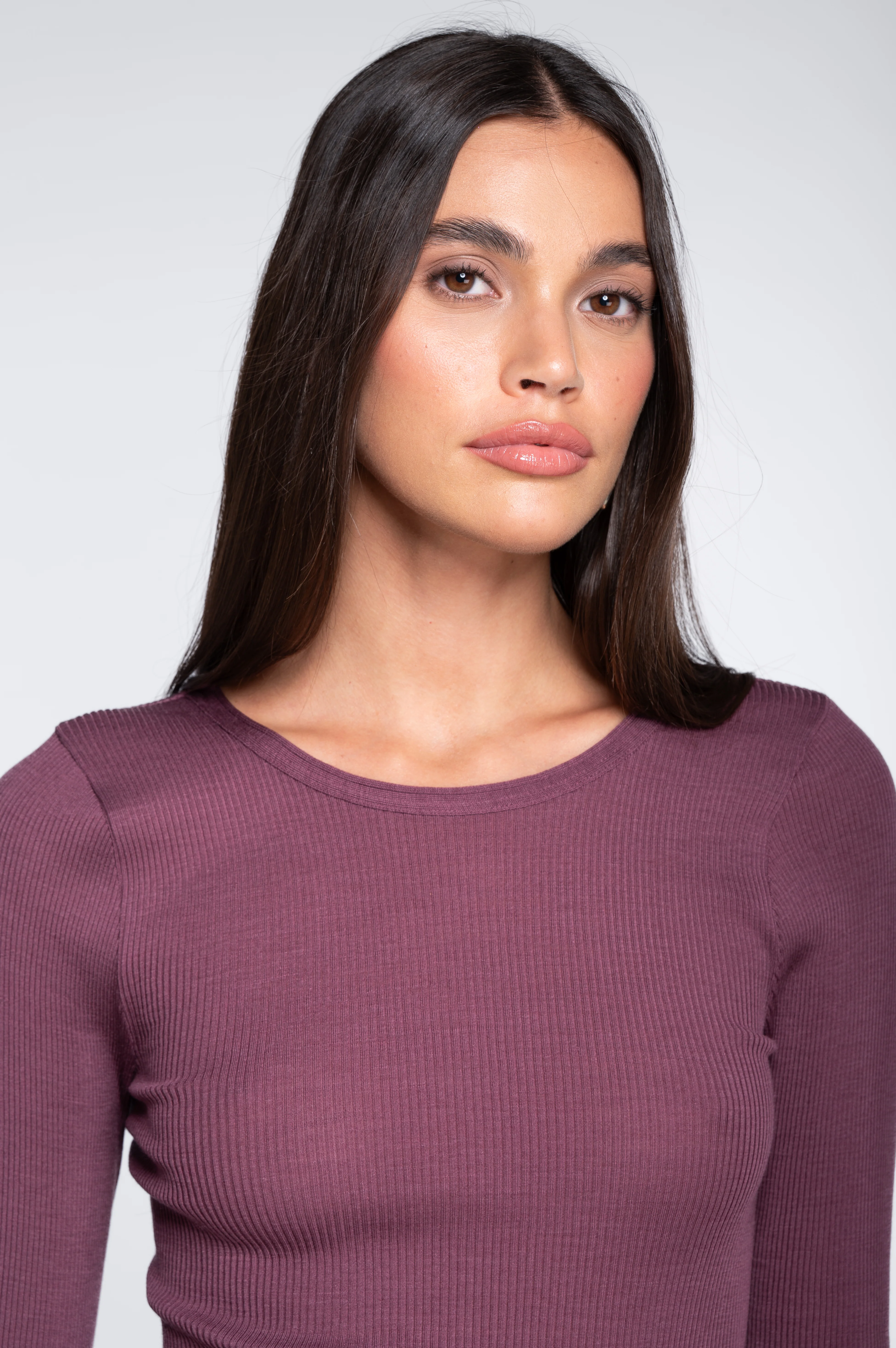 Wool and silk long sleeves roundneck shirt 3446R - Image 51