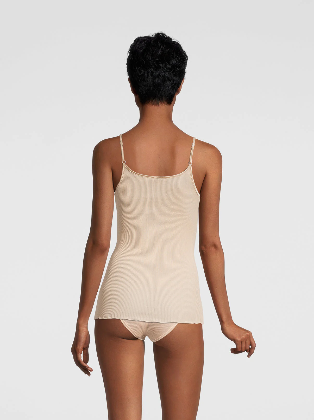 Filoscozia Spaghetti V Neck Top with Satin Edging 16130 - Image 8