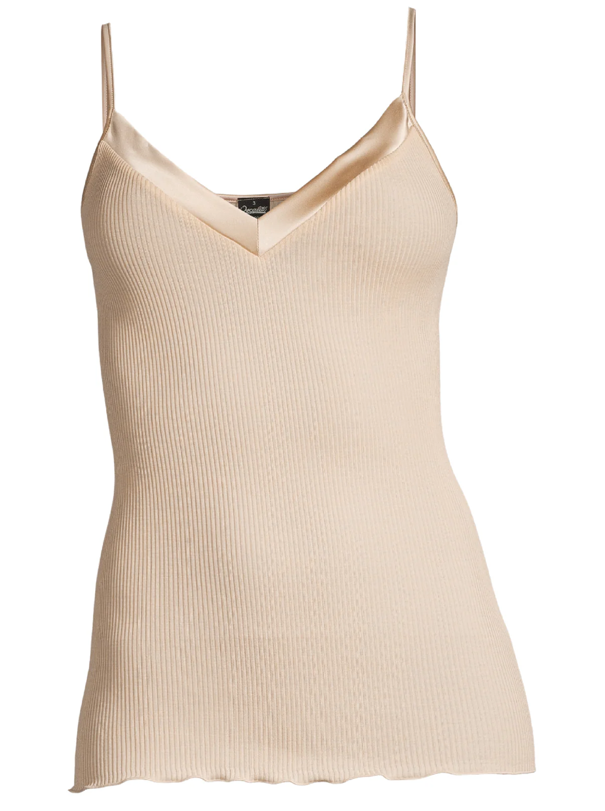 Filoscozia Spaghetti V Neck Top with Satin Edging 16130 - Image 9