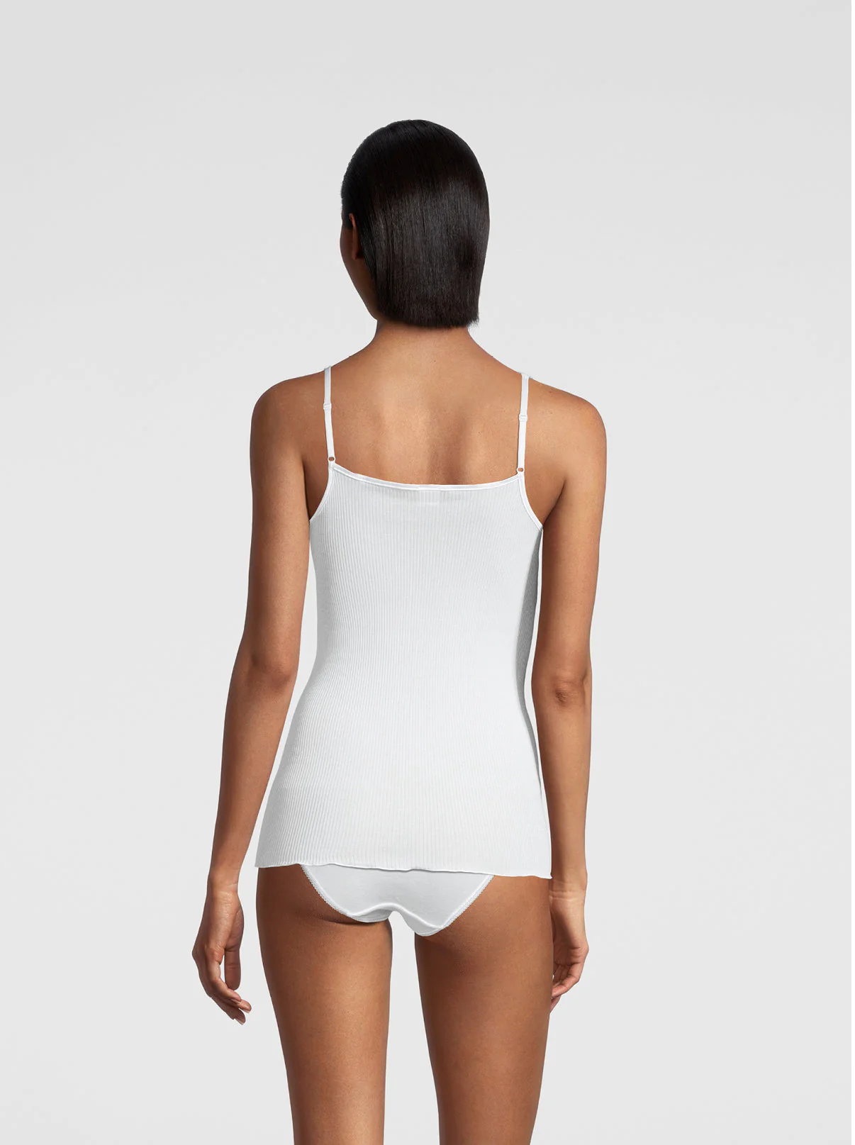 Filoscozia Spaghetti Top with Leavers Lace 3170 - Image 2