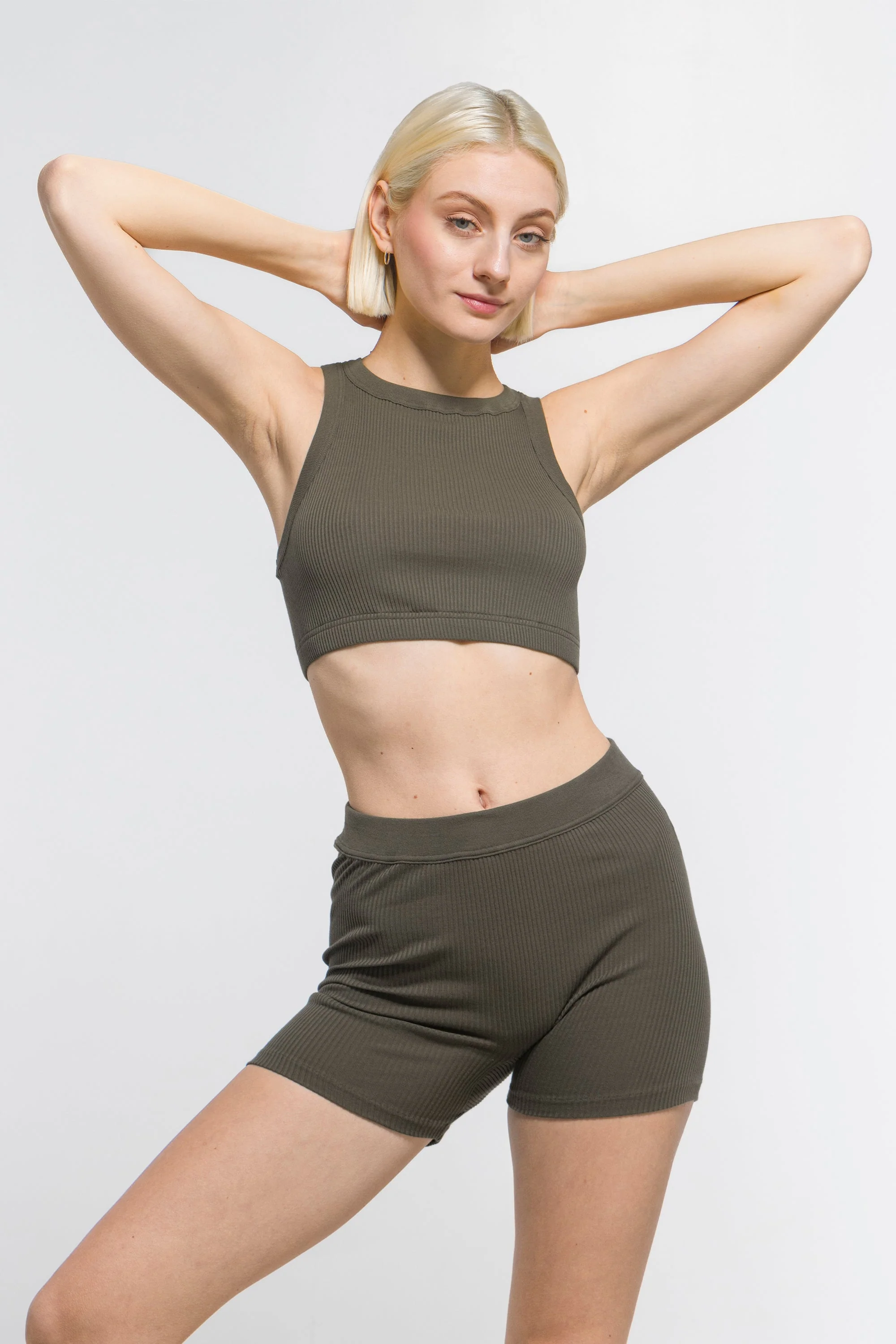 Cotton halterneck crop top 7168 - Image 30