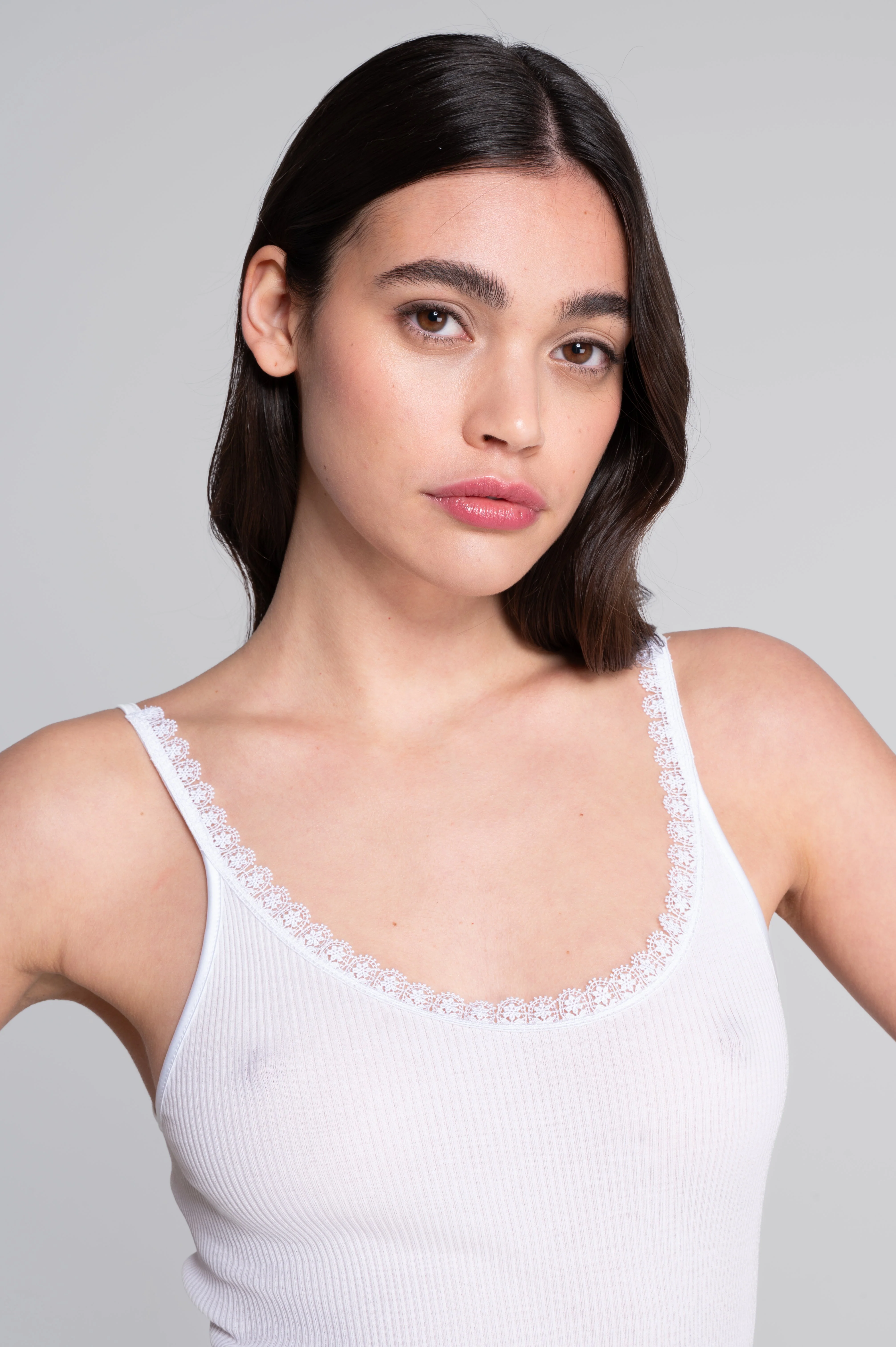 Filoscozia camisole top with macramé trim 7580 - Image 5