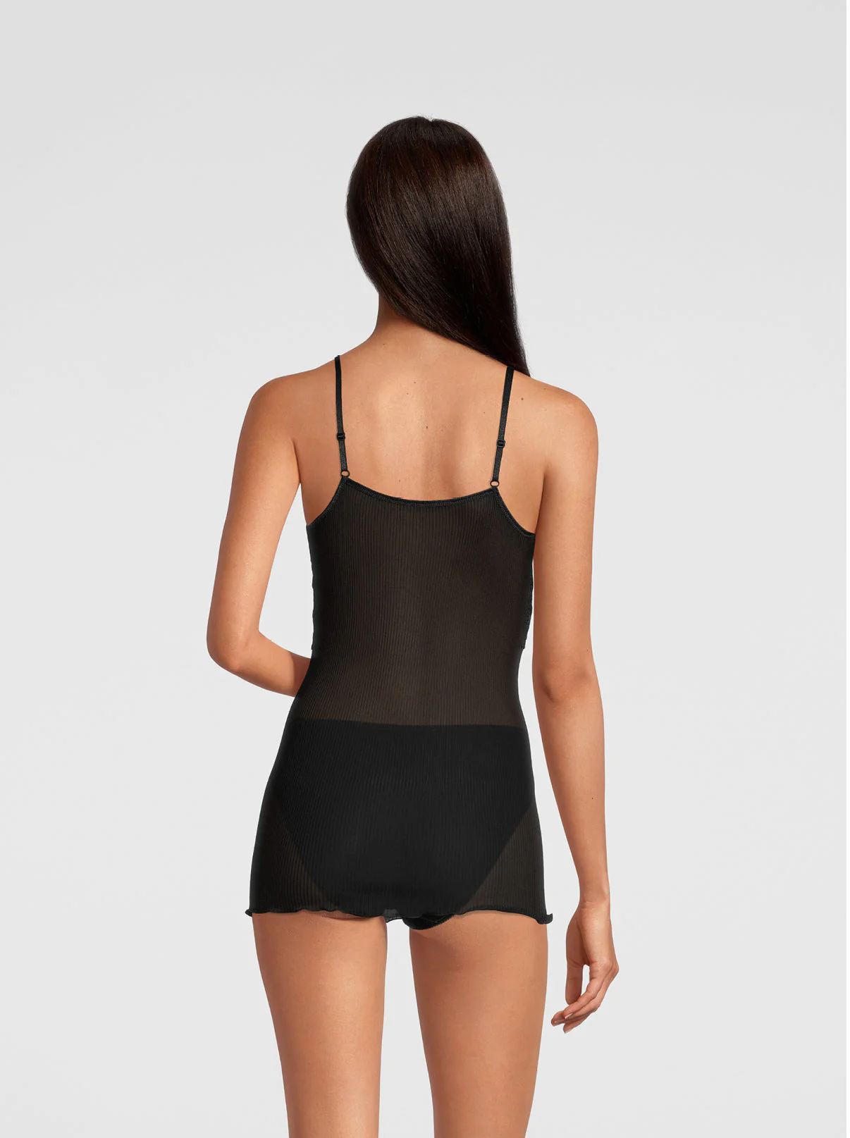 Pure Silk Camisole Top with Leavers Lace 9460 - Image 5