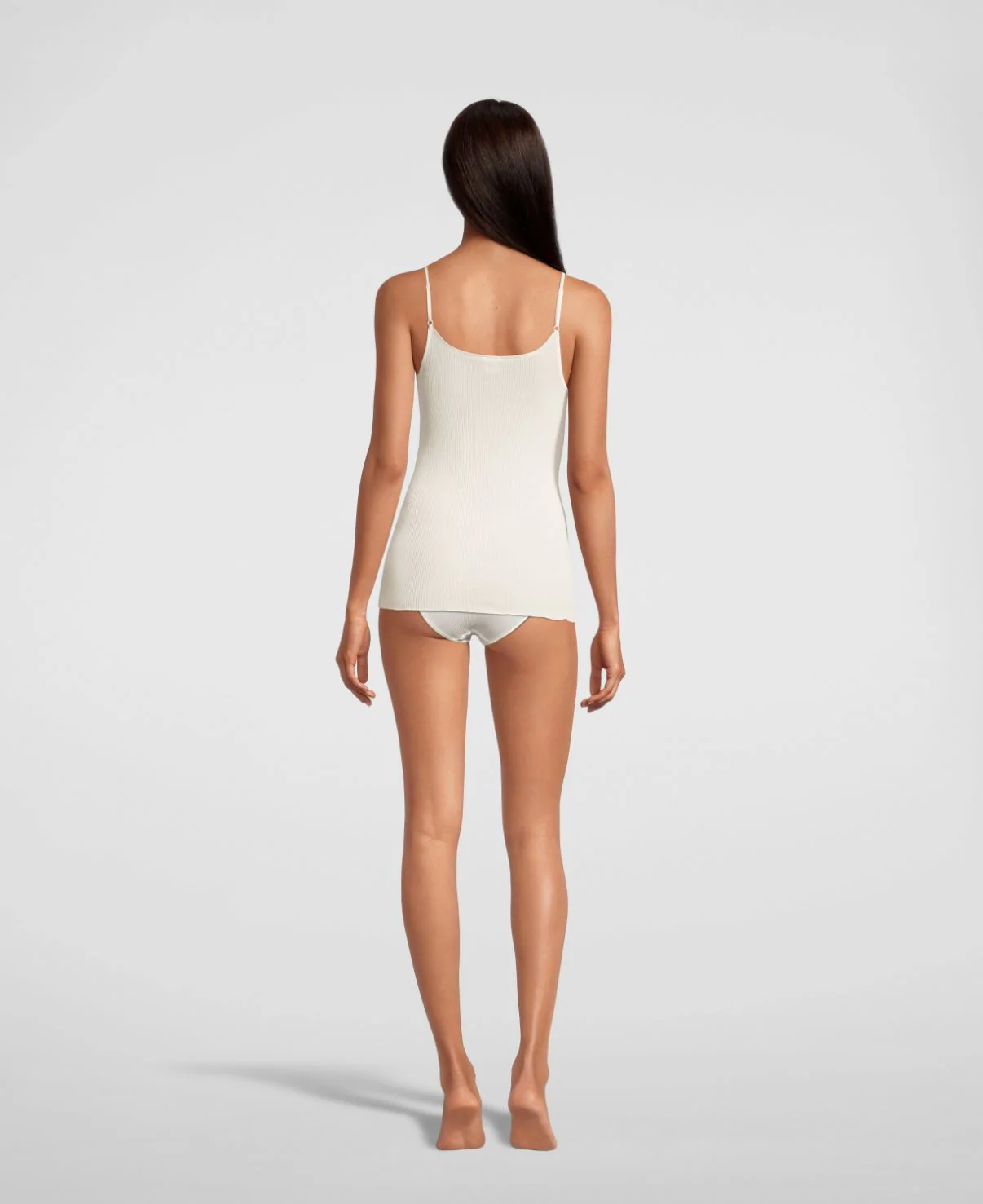 Elegance Satin Wool and Silk V neck camisole 4245 - Image 6
