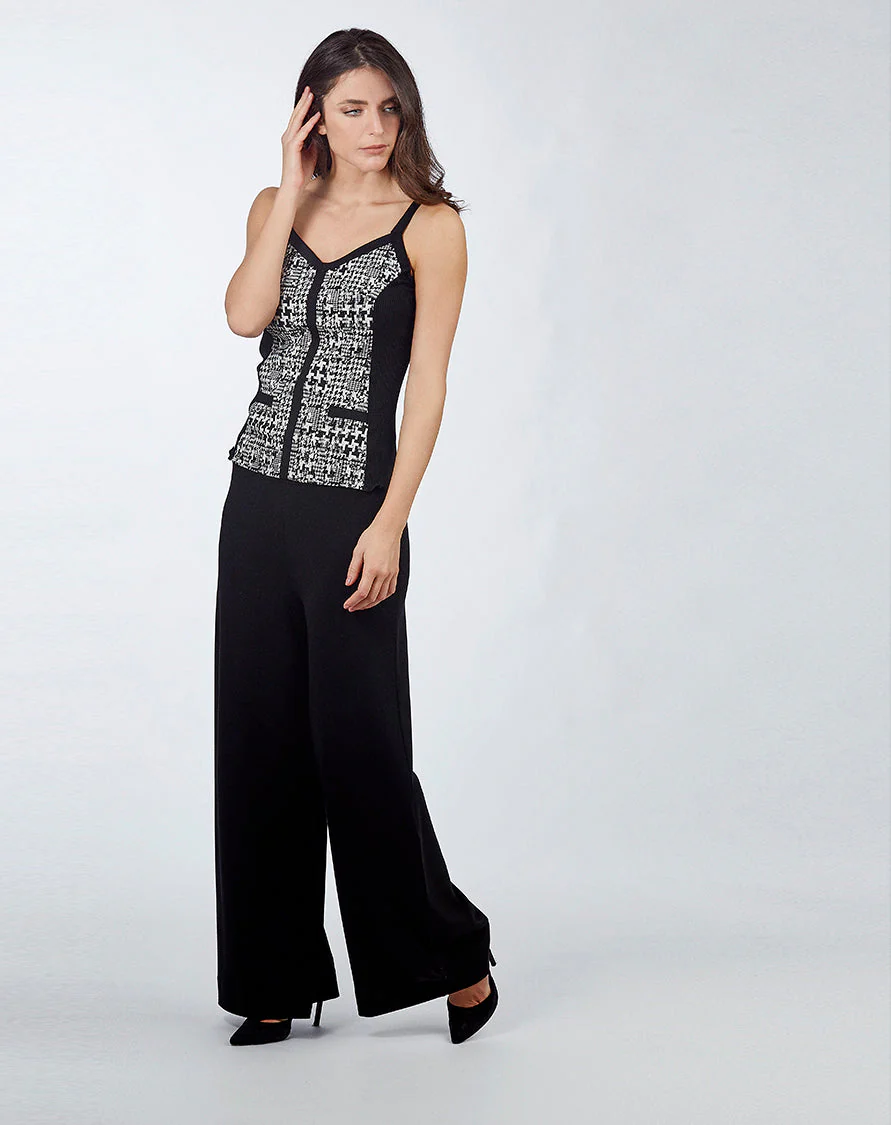 Sleeveless Jacquard fabric Wool&Silk 5630 - Image 2