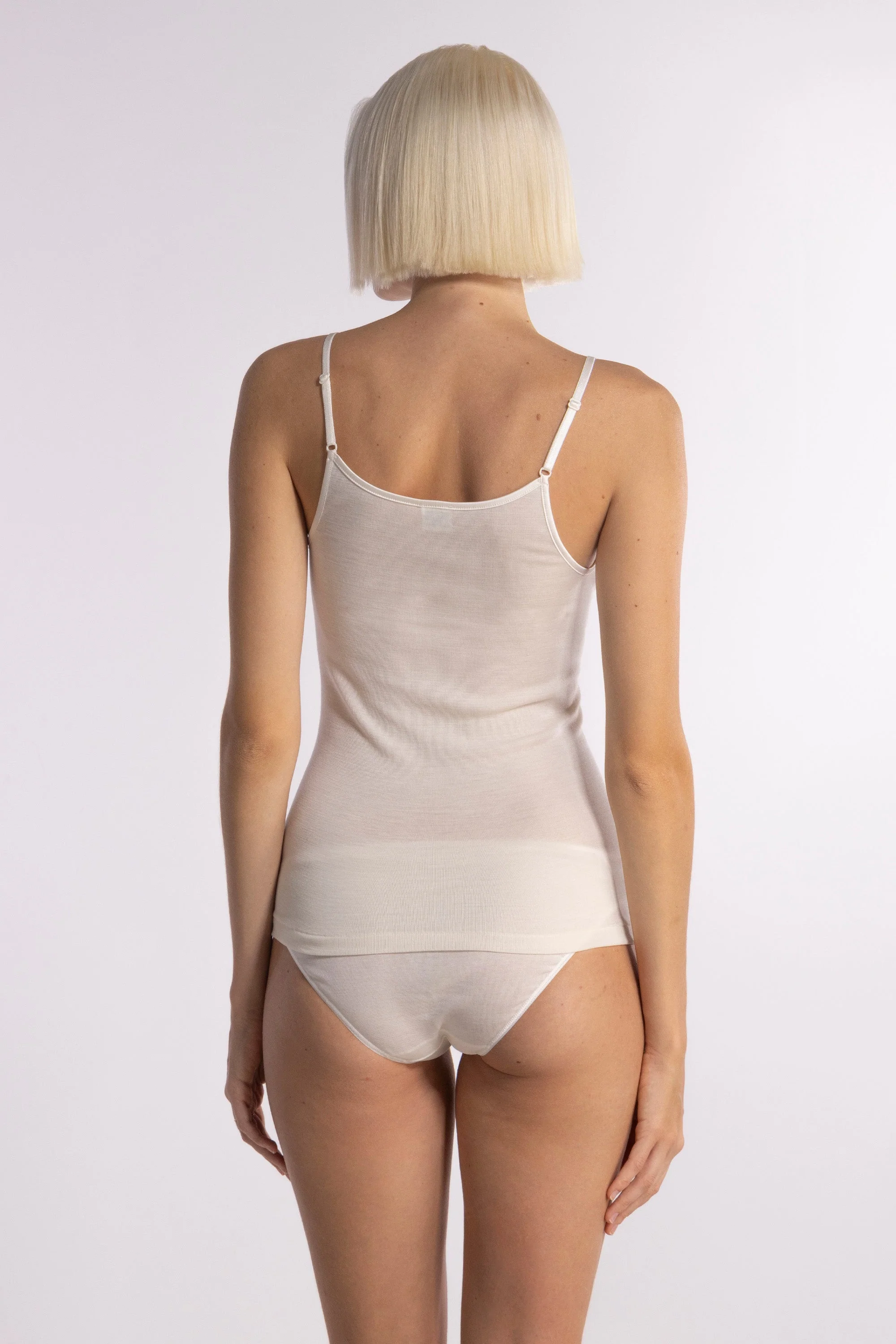 Sleeveless Woman Wool and Silk 6935 - Image 5