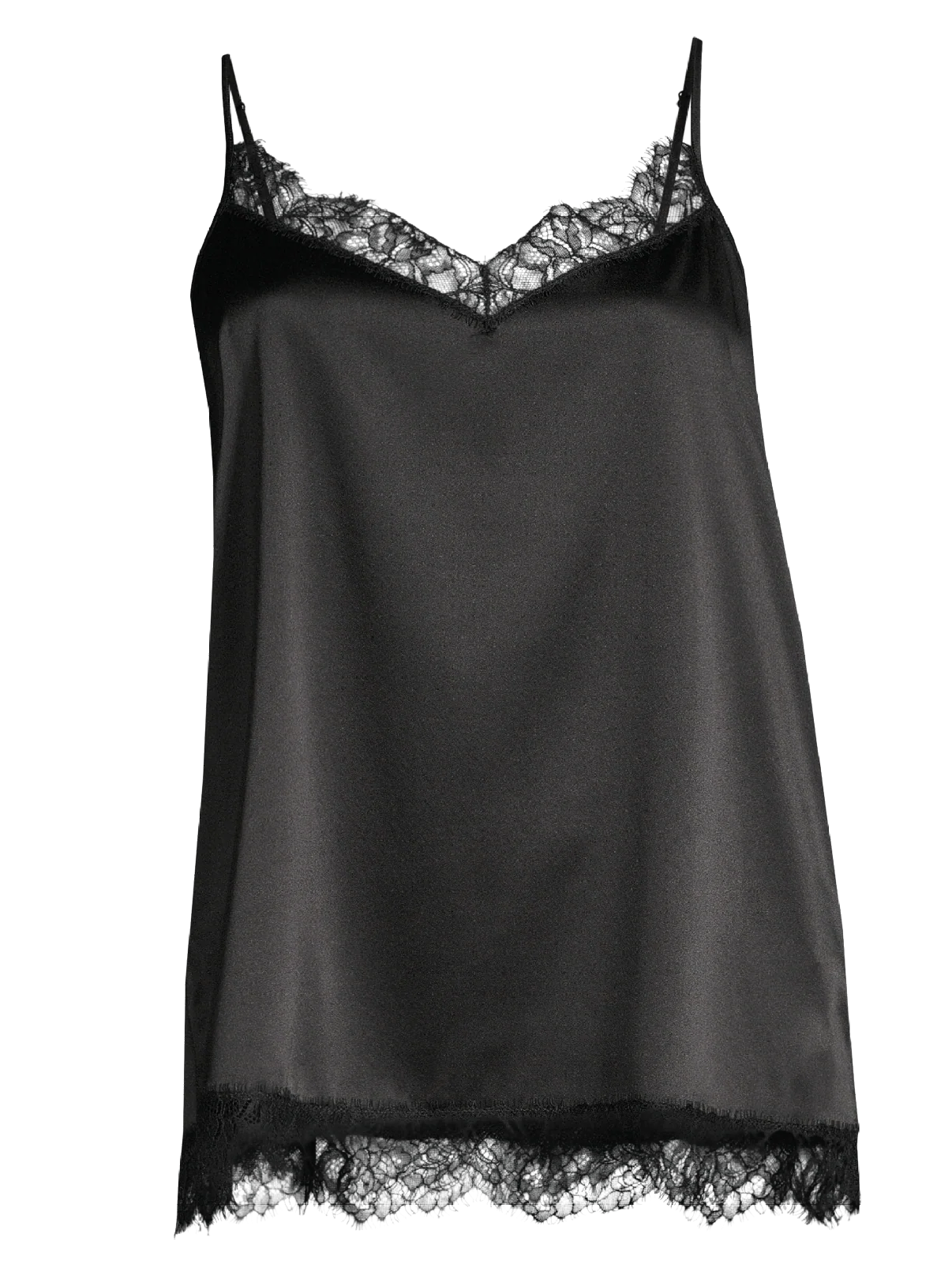 Camisole Top in stretch silk with Chantilly Lace 10334 - Image 3