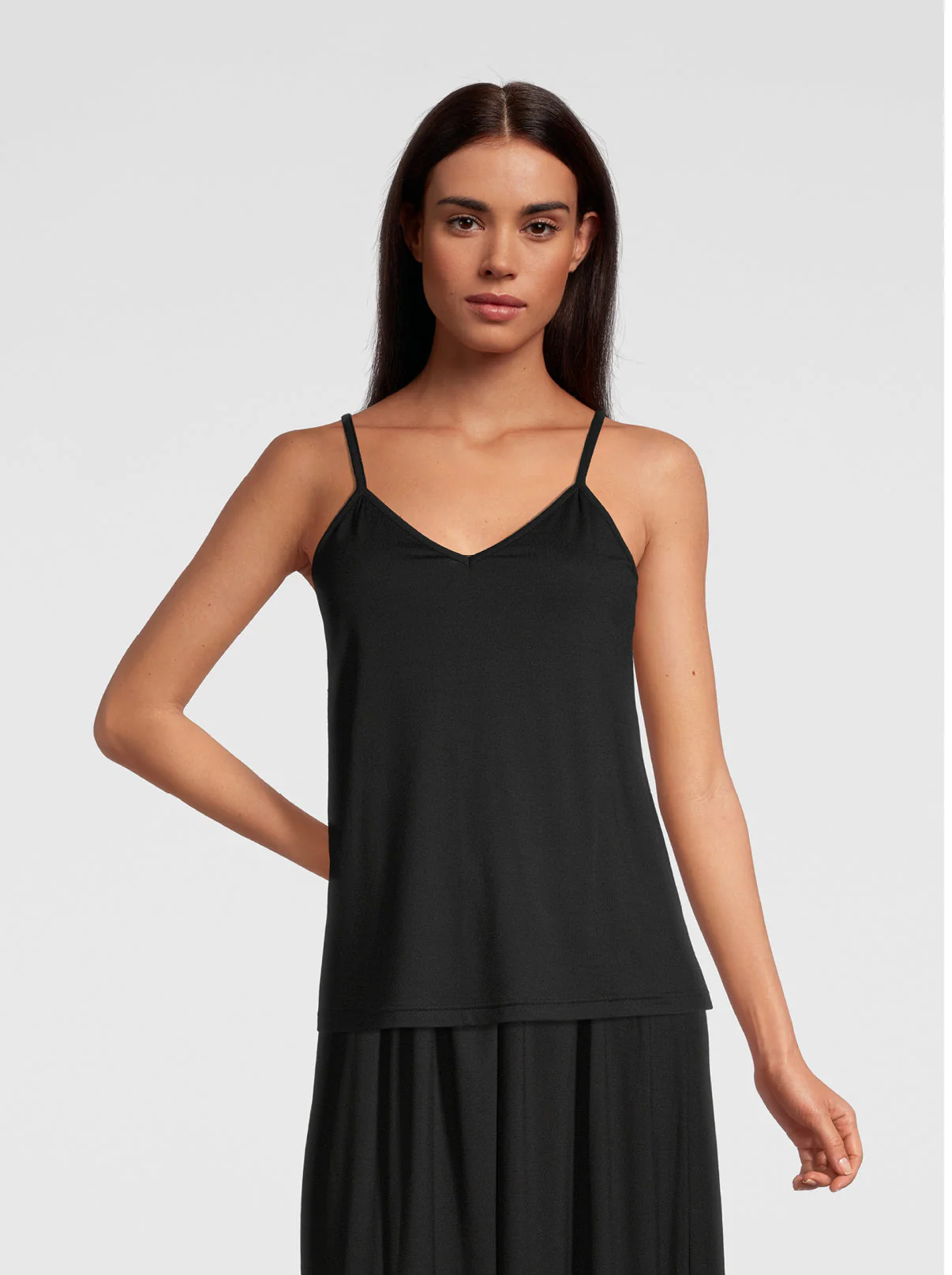 V neck Camisole Top in Micromodal 1231 - Image 4