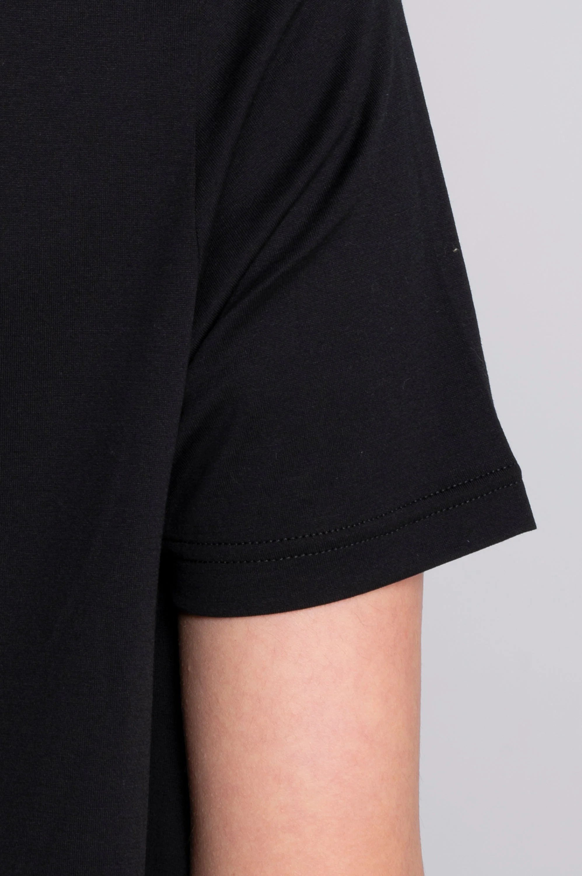Round neck flared T-shirt in jersey cotton 403 - Image 14
