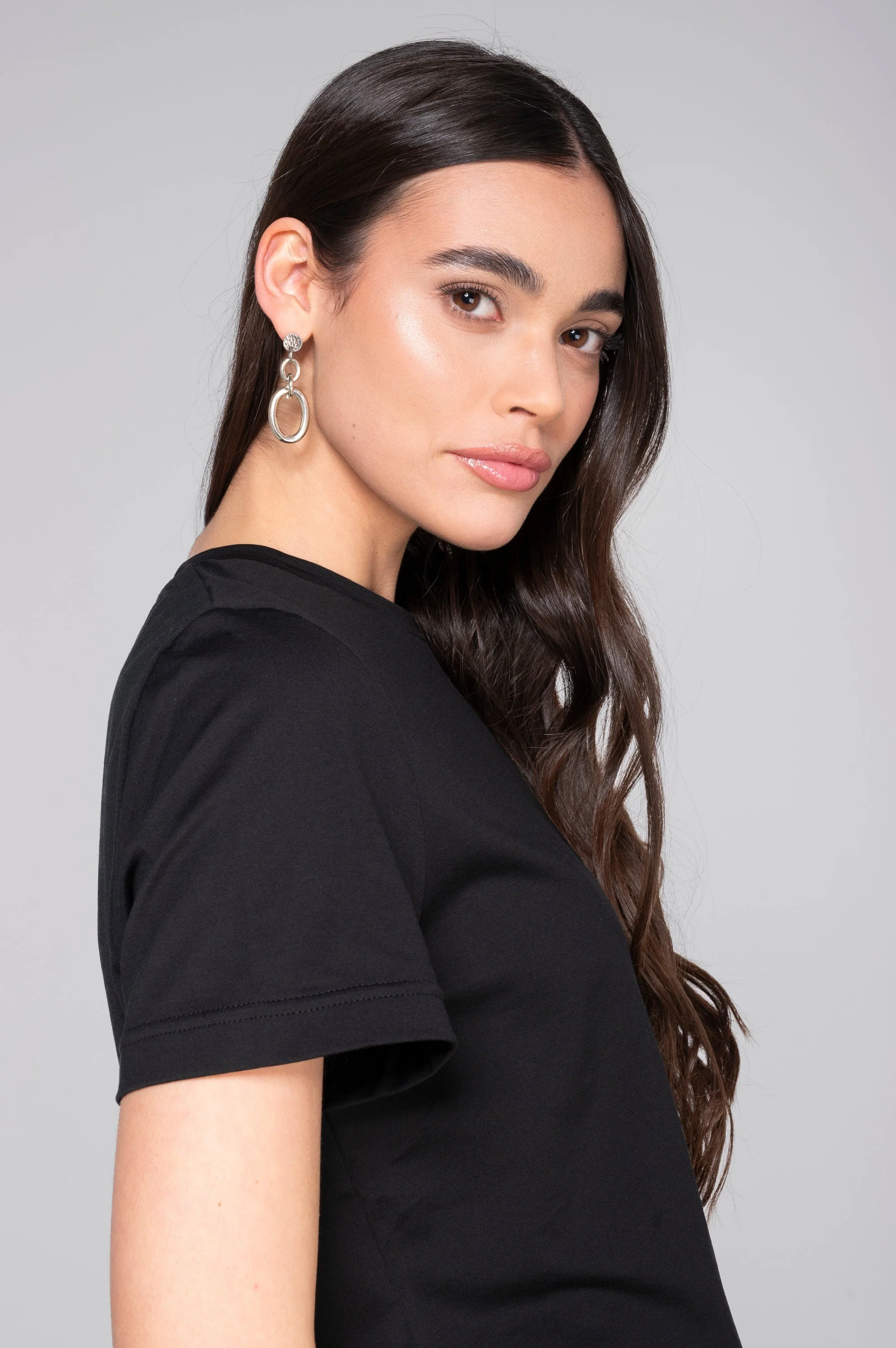 Round neck T-shirt in jersey cotton 409 - Image 8
