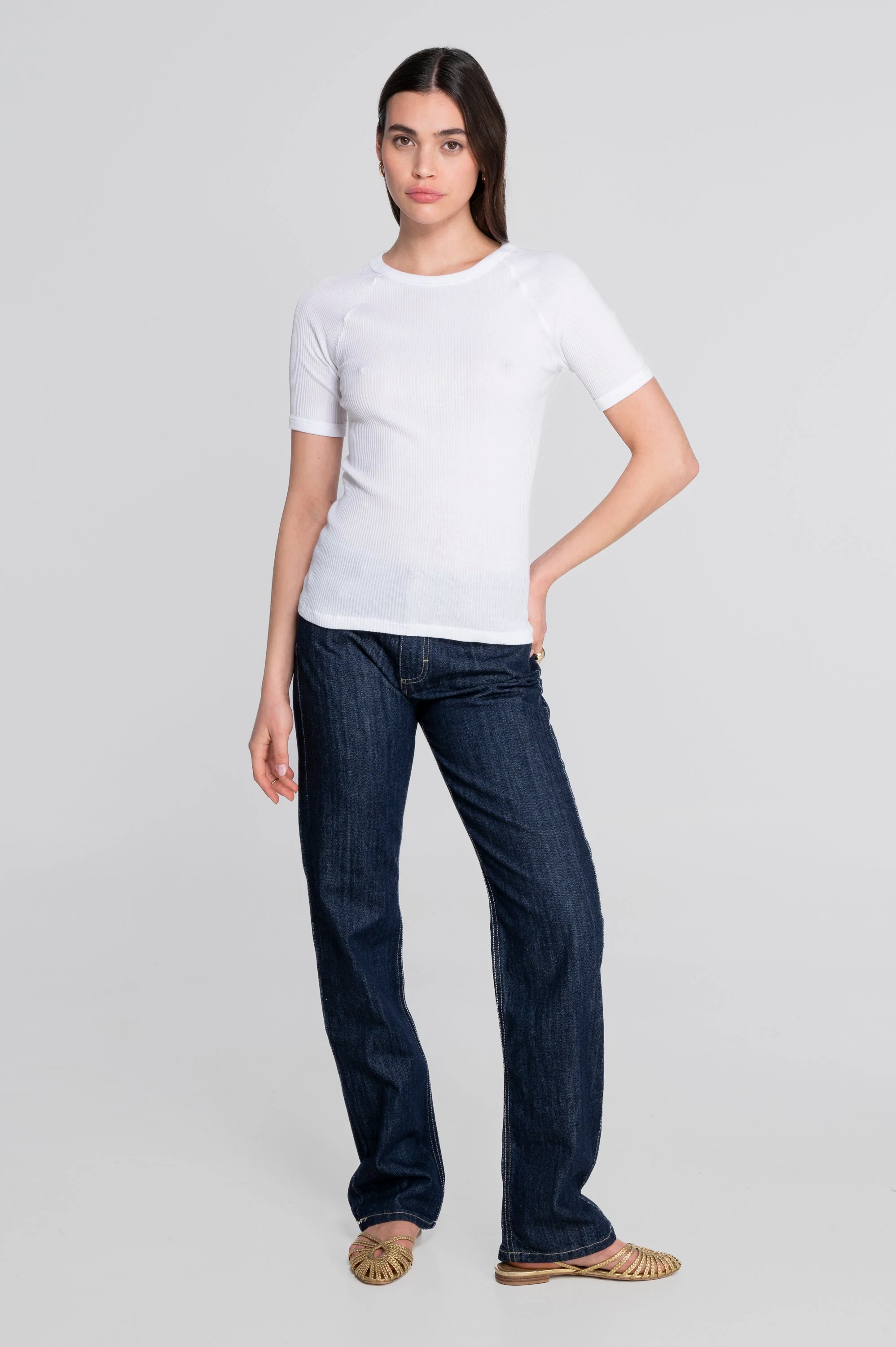 Cotton round neck T-shirt 7163 - Image 10