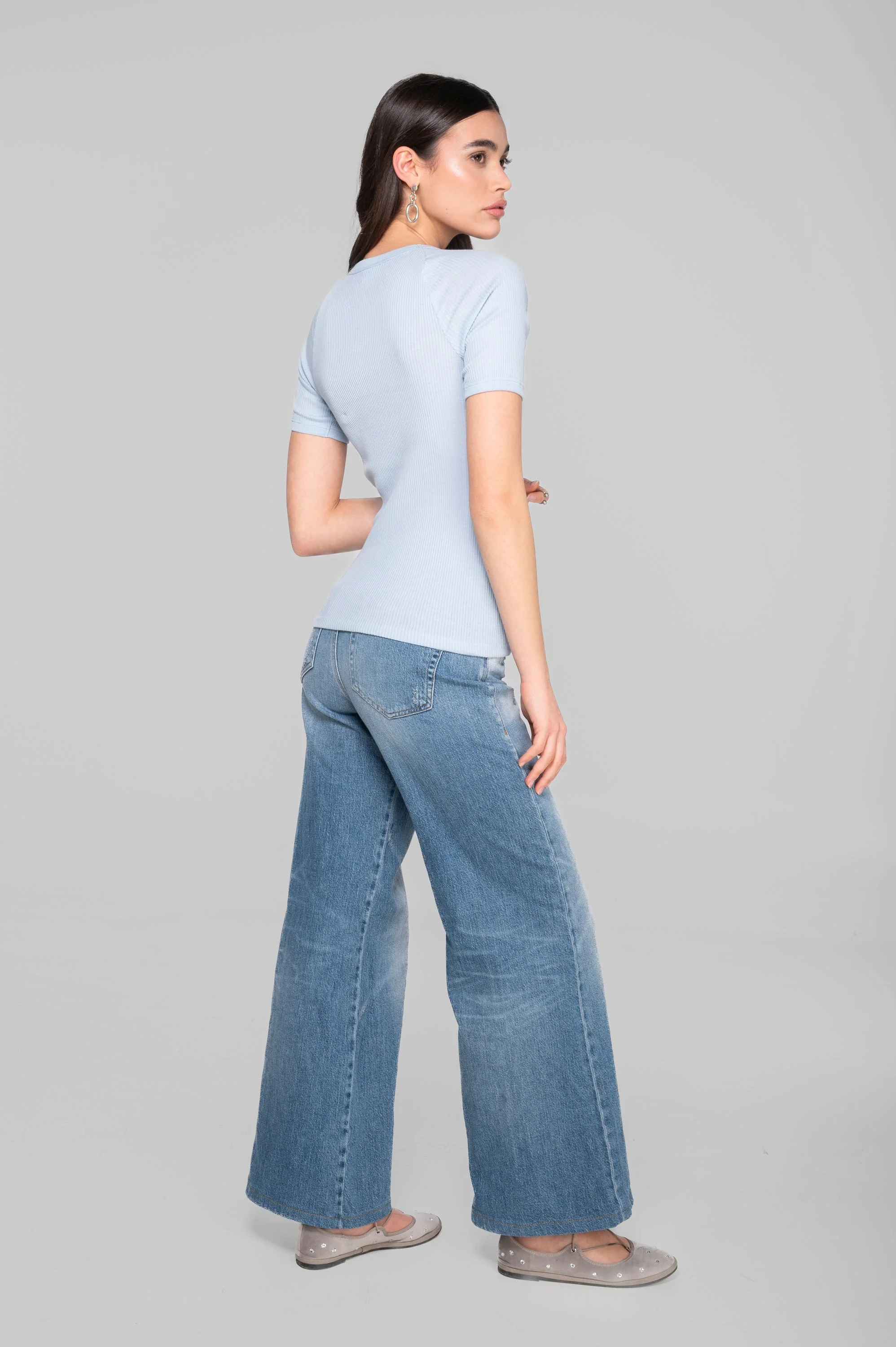 Cotton round neck T-shirt 7163 - Image 6