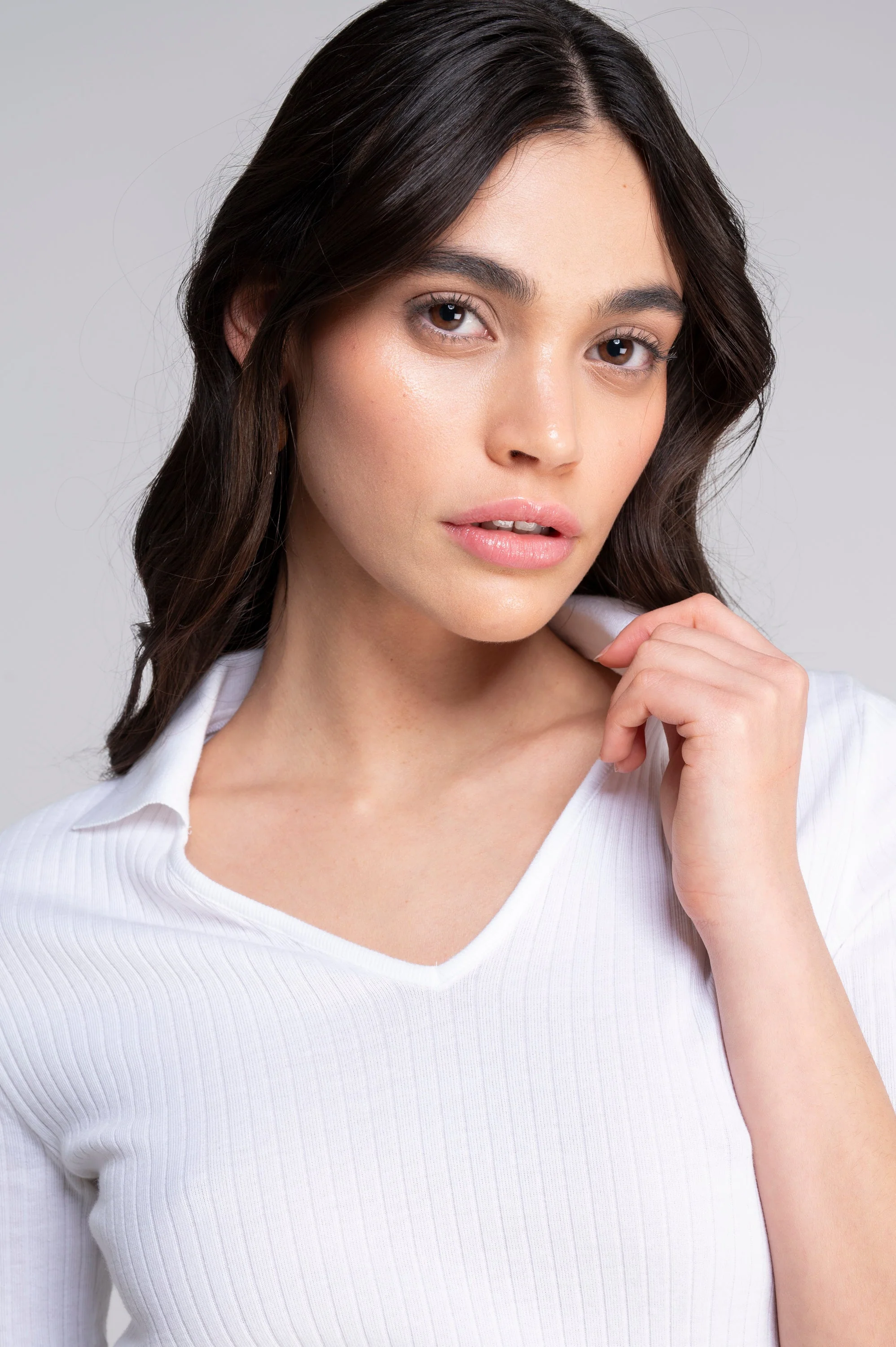 Cotton short sleeves polo shirt 7566 - Image 3