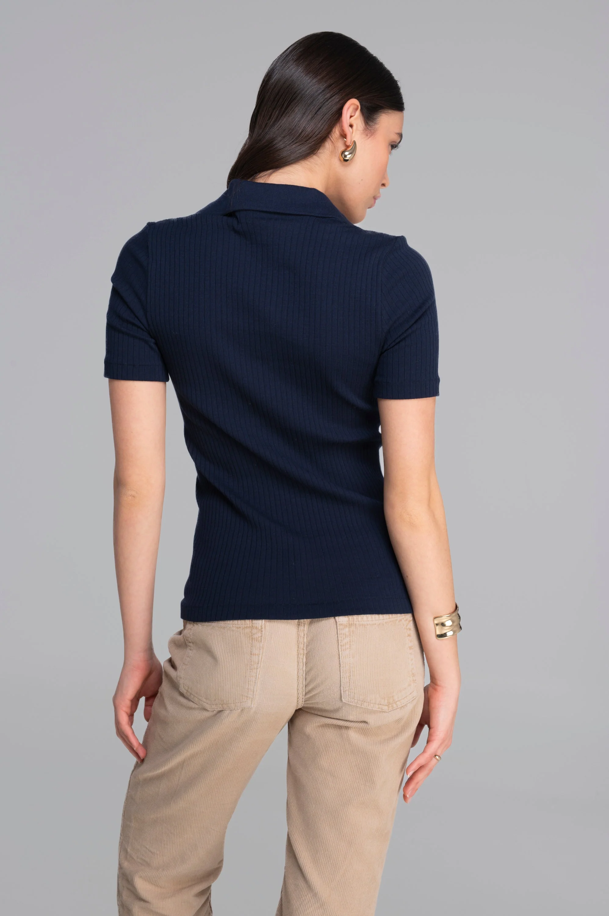 Cotton short sleeves polo shirt 7566 - Image 7