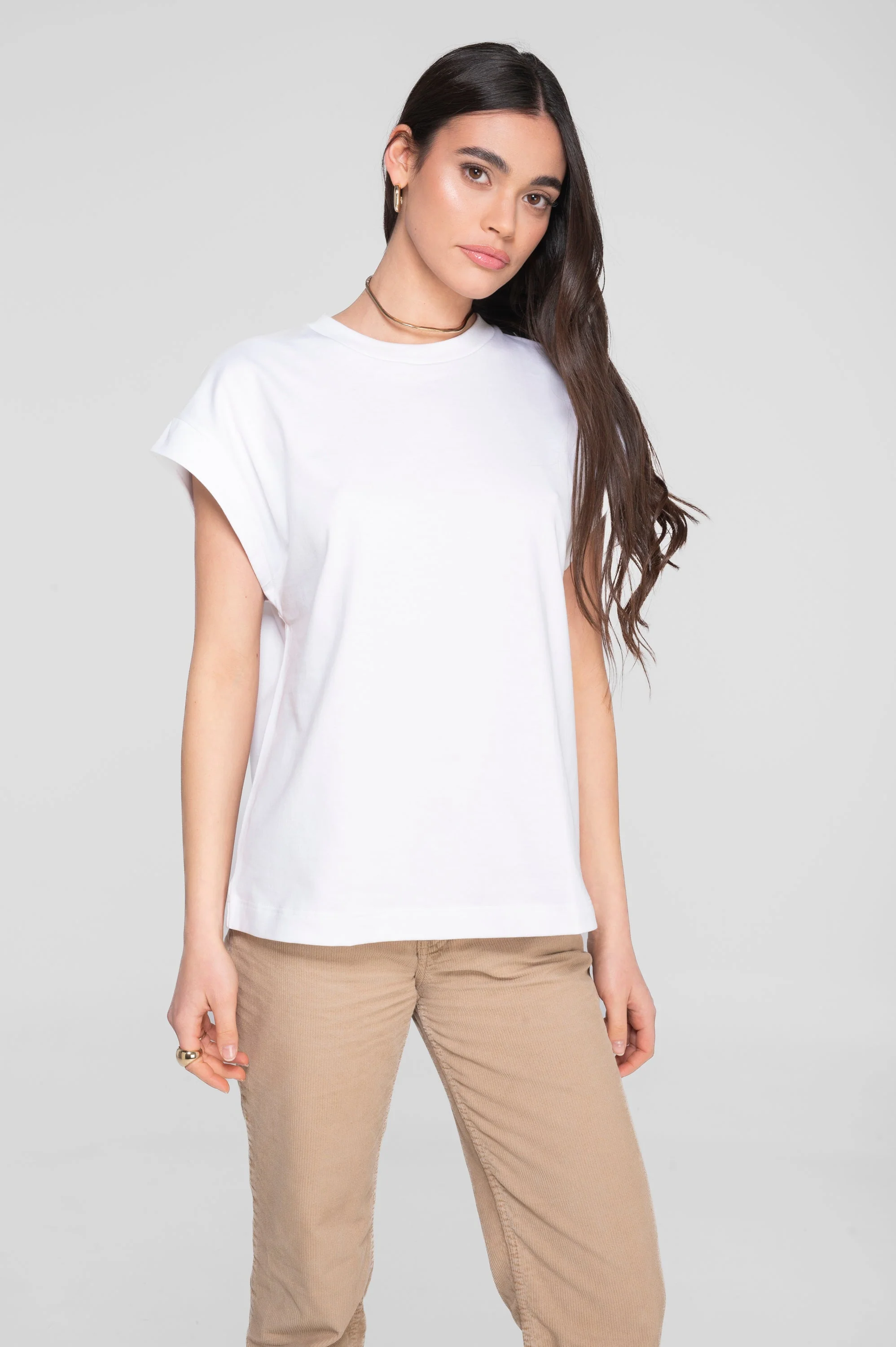 T-shirt with kimono sleeves in heavyweigh jersey cotton 7570 - Image 6