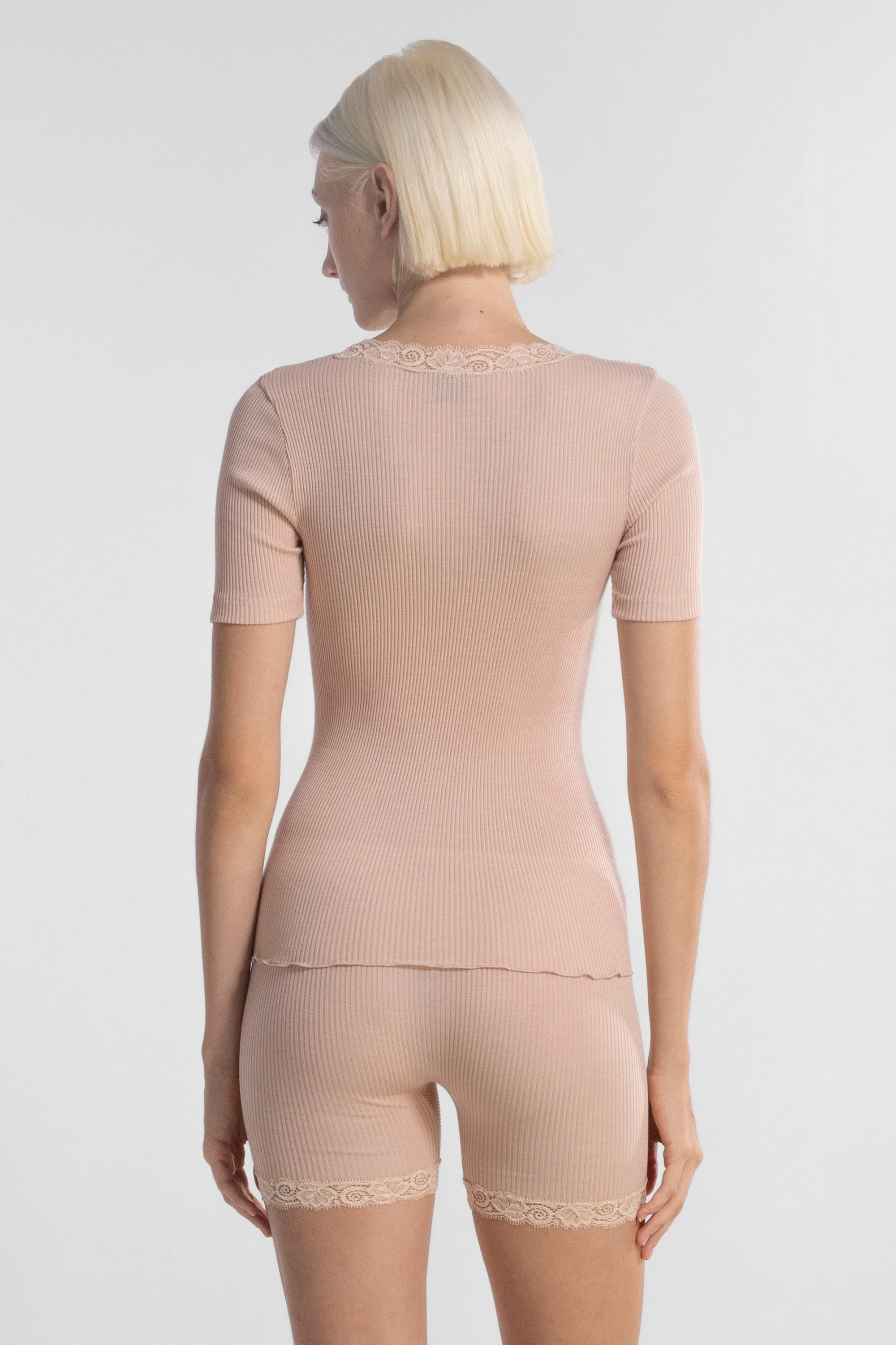 Wool and silk round neck T-Shirt 3414 - Image 7