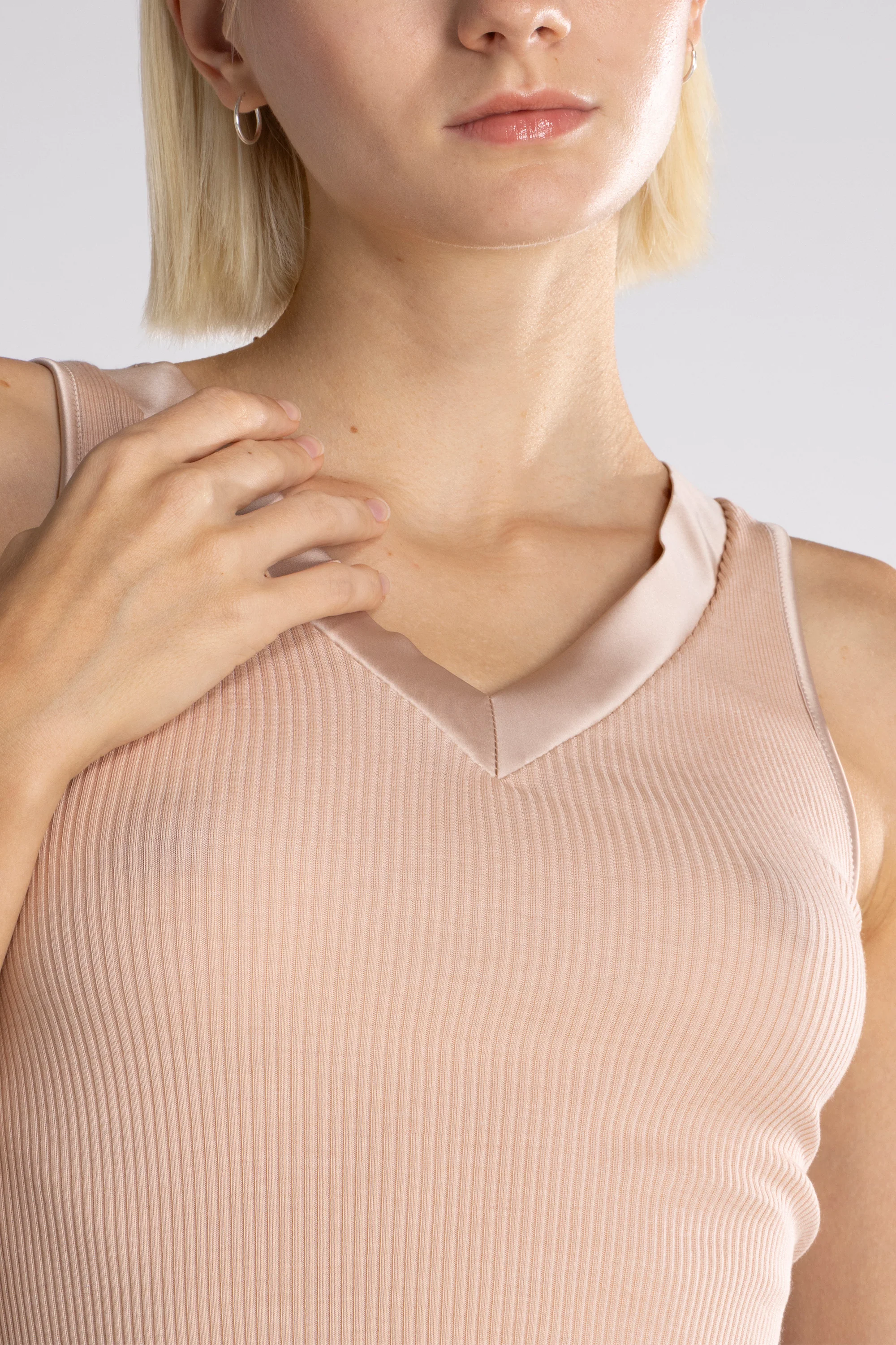 Filoscozia® Tank Top with Satin Edging 16132 - Image 3