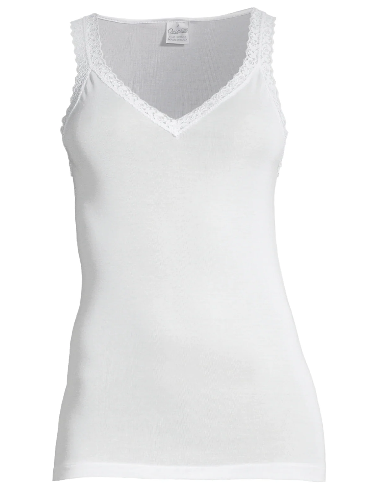 Filoscozia® Tank Top with leavers lace 314 - Image 3