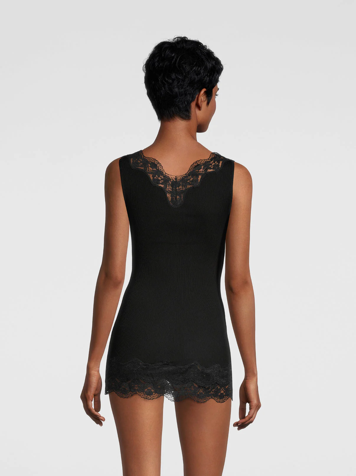 Filoscozia Tank Babydoll with Leavers Lace 7006 - Image 5