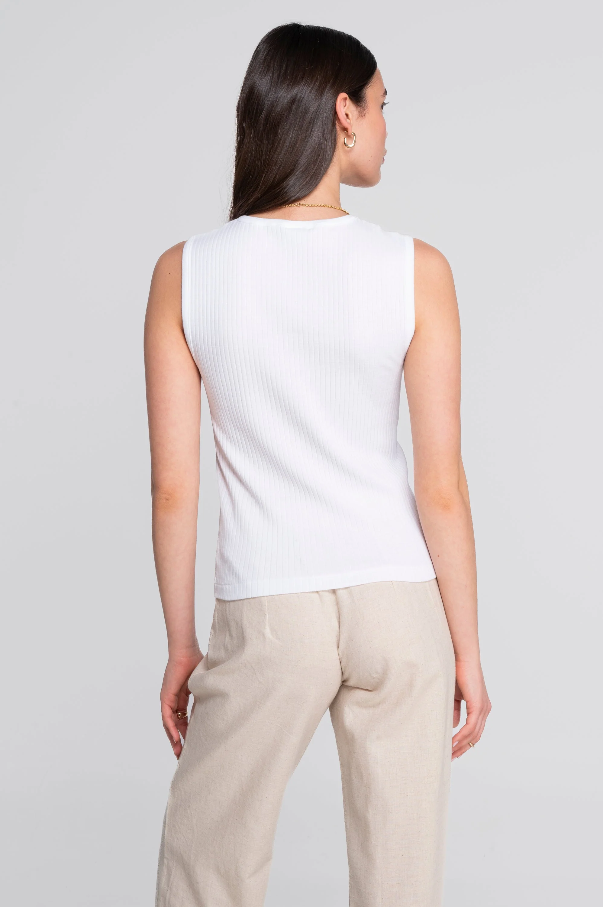 Cotton round neck top 7562 - Image 7