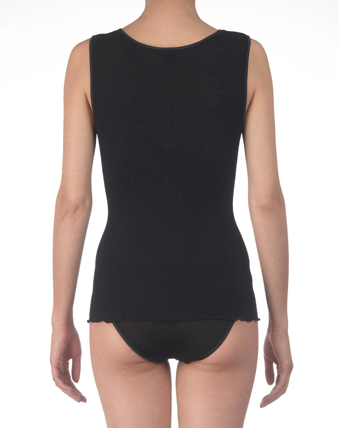 Top in wool and silk with satin edging 3422 - Image 5