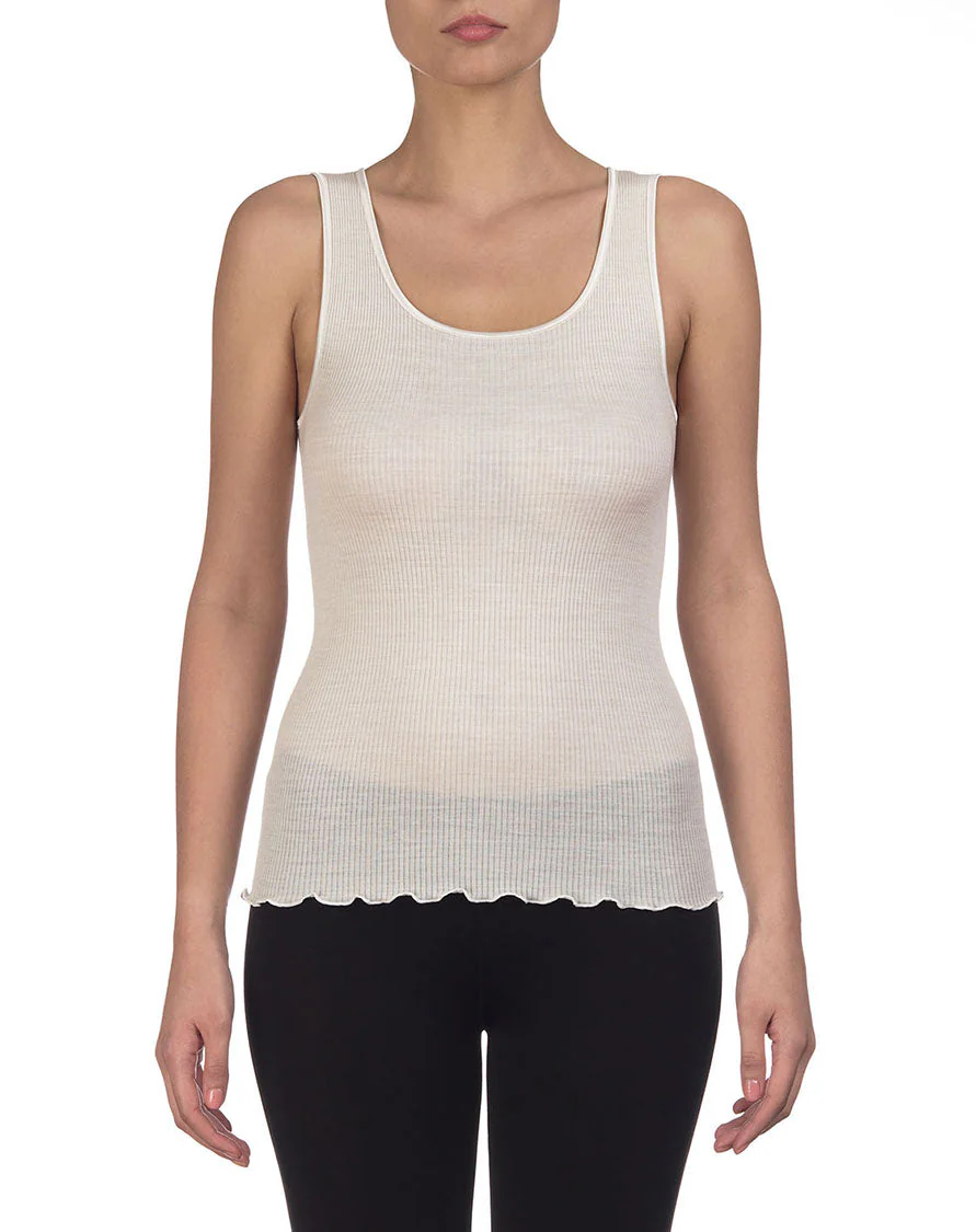 Top in wool and silk with satin edging 3422 - Image 6