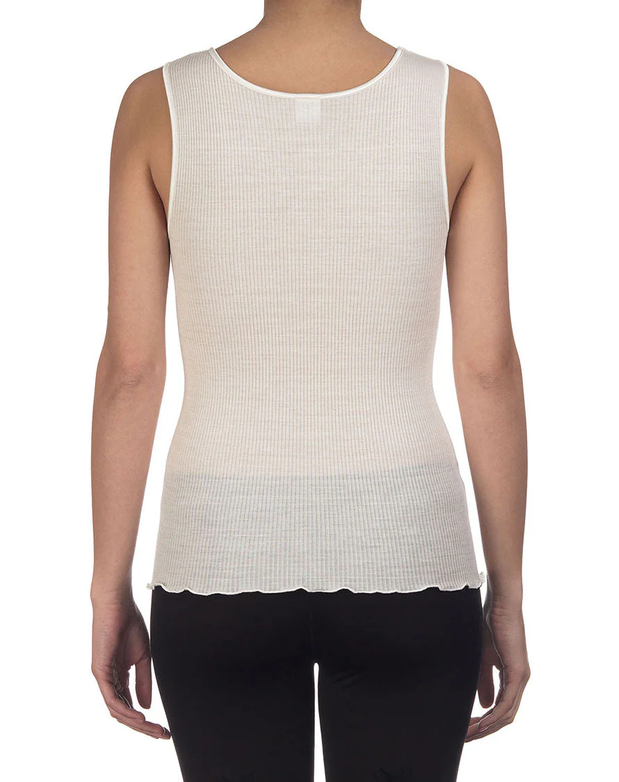 Top in wool and silk with satin edging 3422 - Image 7
