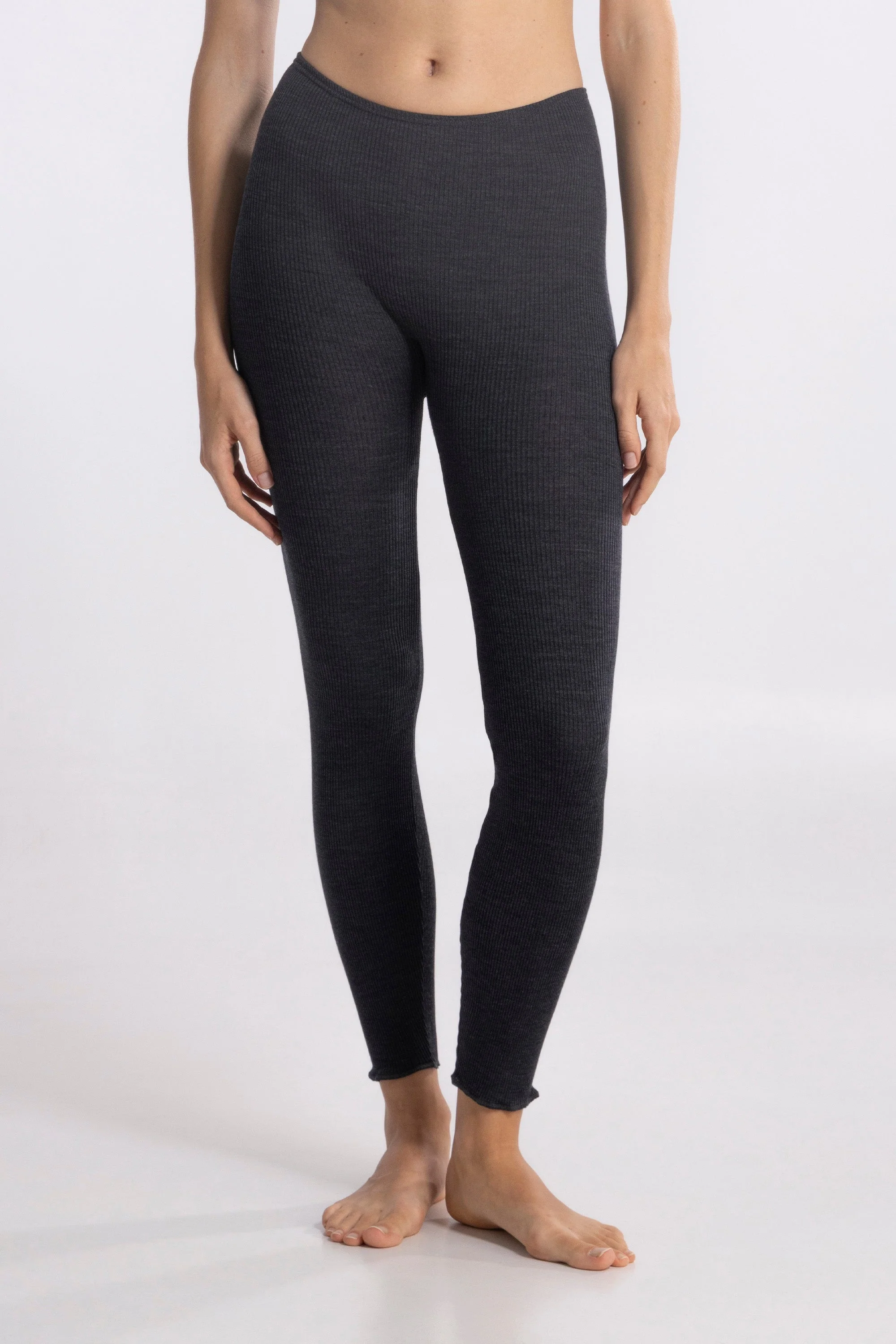 Wool and silk tubolar ribbed leggings 3449 - Image 4